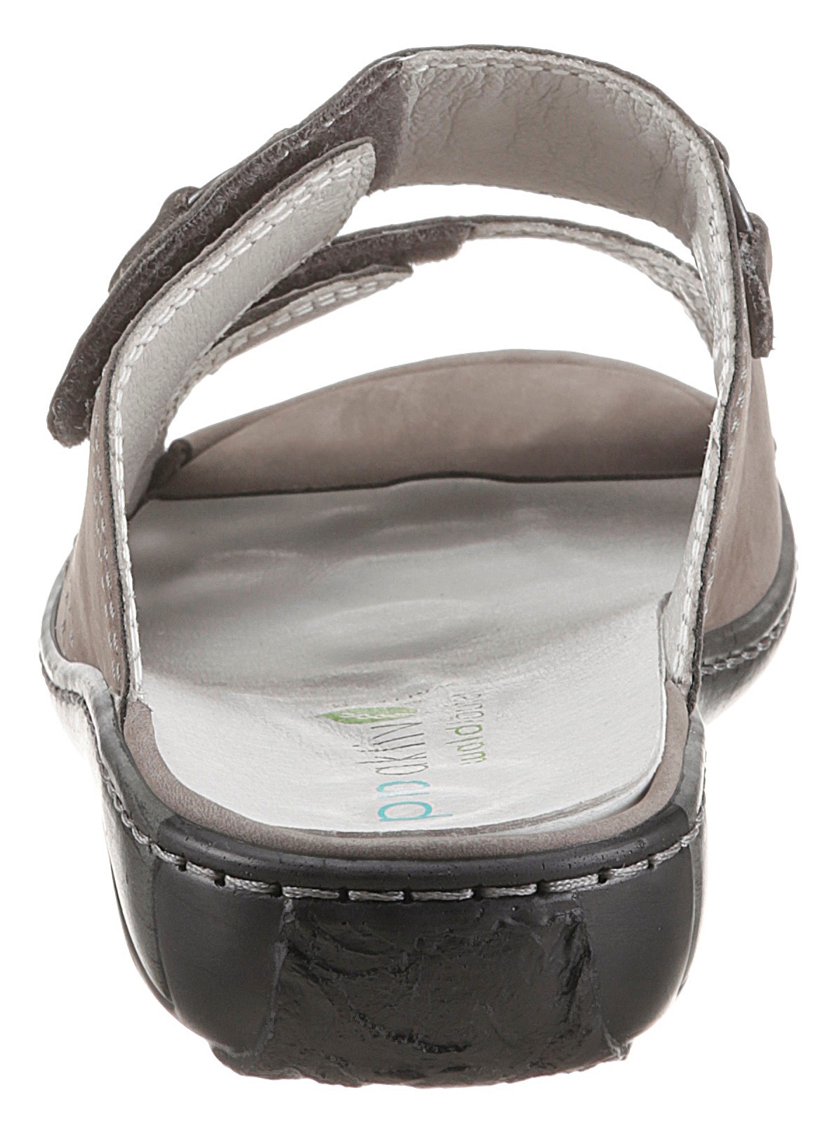 Waldläufer Pantolette »GARDA«, Keilabsatz, Sommerschuh, Schlappen mit Schmuckapplikation, Weite G