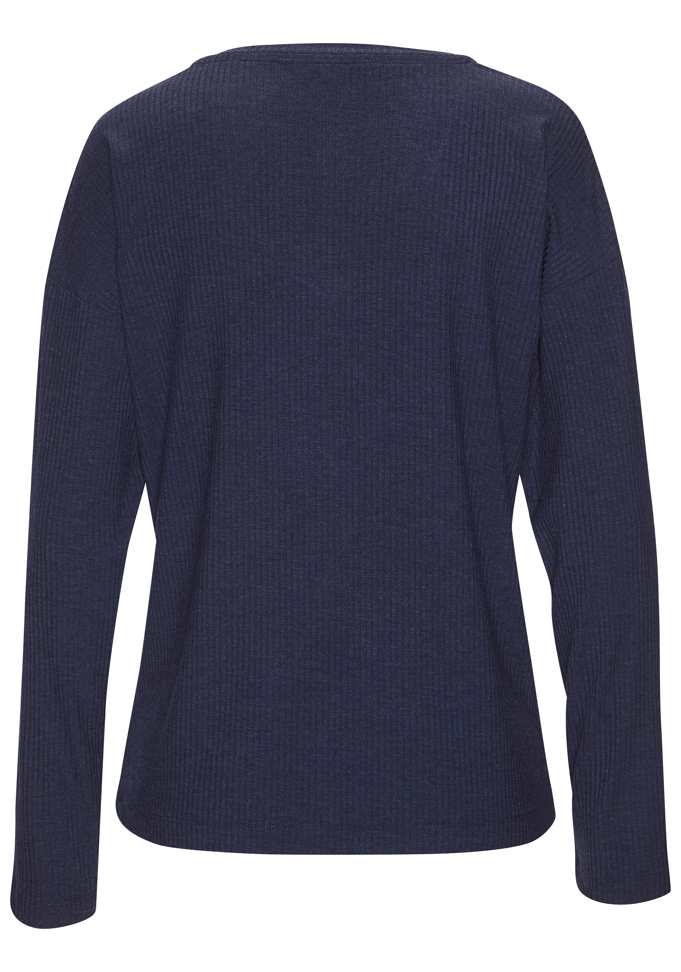 s.Oliver Pyjamaoberteil , Aus weicher Rippqualität
