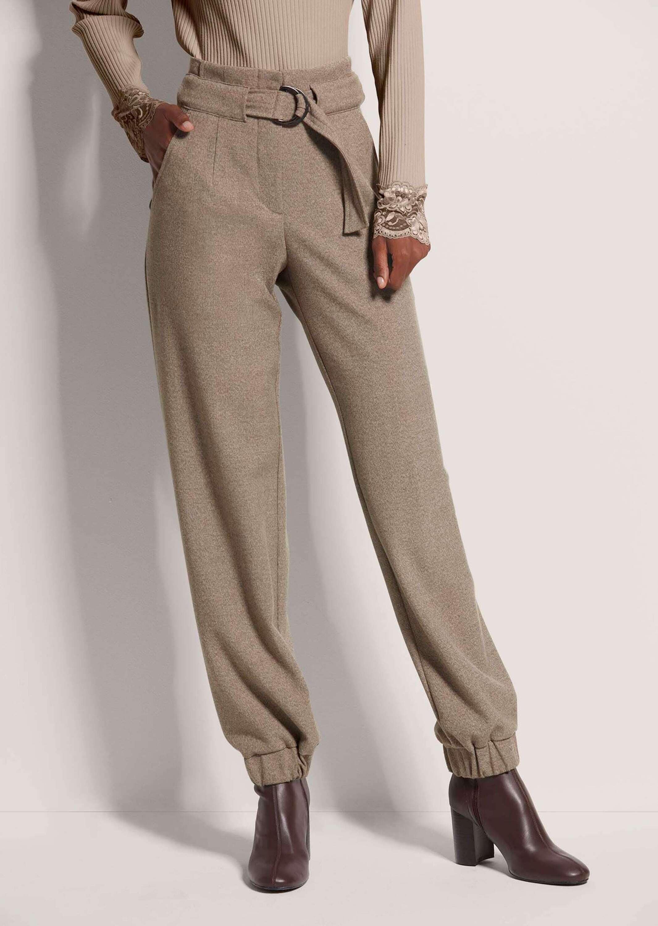 MADELEINE Cargohose »Cargo-Pants Lässige Damenhose mit Gürtel und Gummisaum«