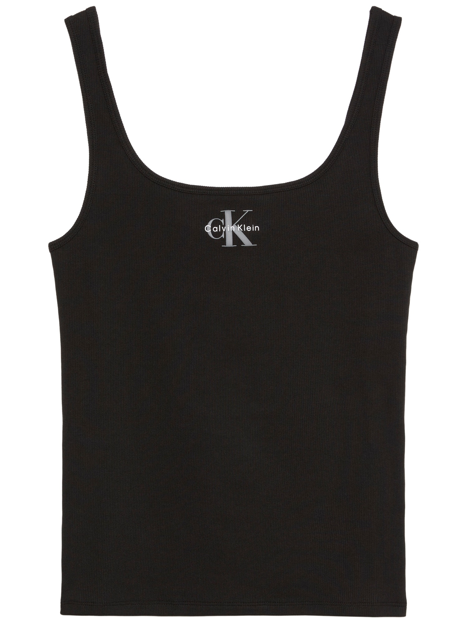 Calvin Klein Jeans Tanktop »MONOGRAM SCOOP NK RIB TANK TOP« Mit Rundhalsausschnitt, regular fit