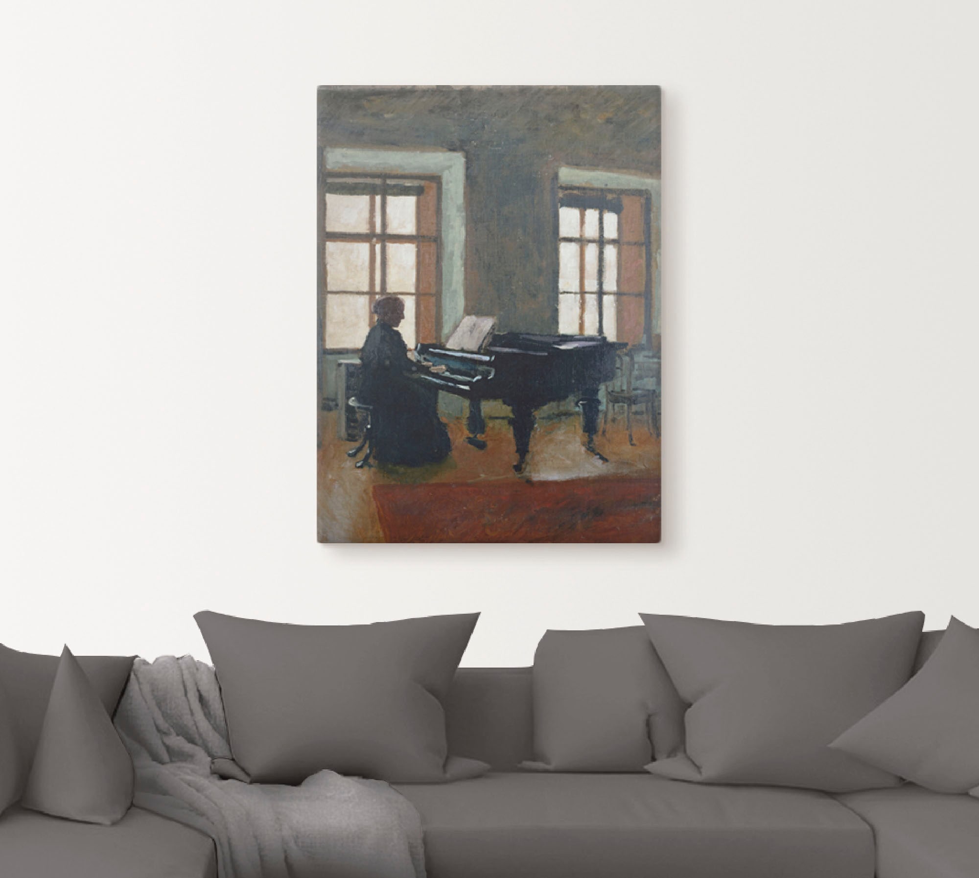 Artland Wandbild »Am Klavier. 1910«, Instrumente, (1 St.), als Leinwandbild, Poster in verschied. Größen