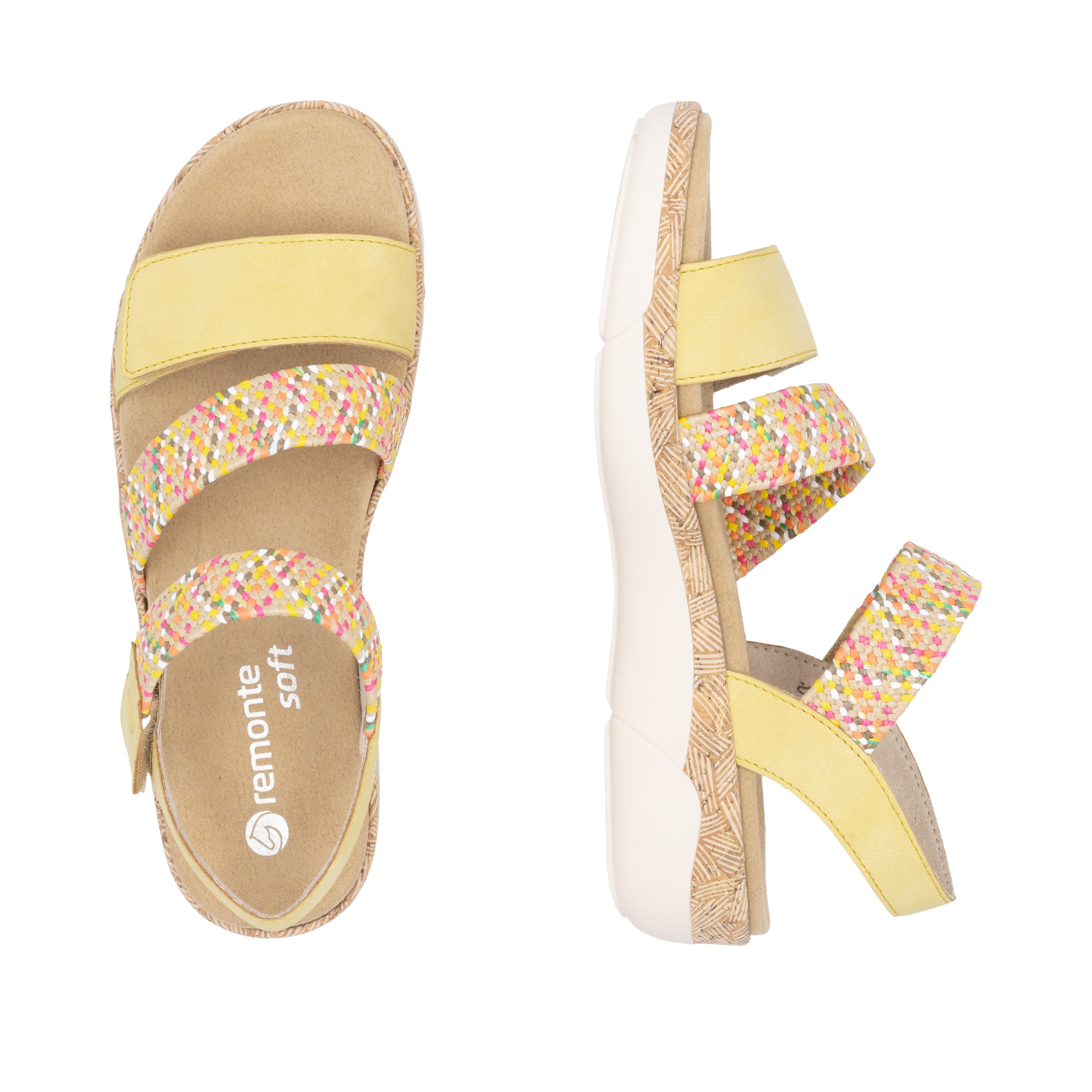 Remonte Keilsandalette, Riemchensandale, Bequemschuh, Sommerschuh mit Soft-Fußbett