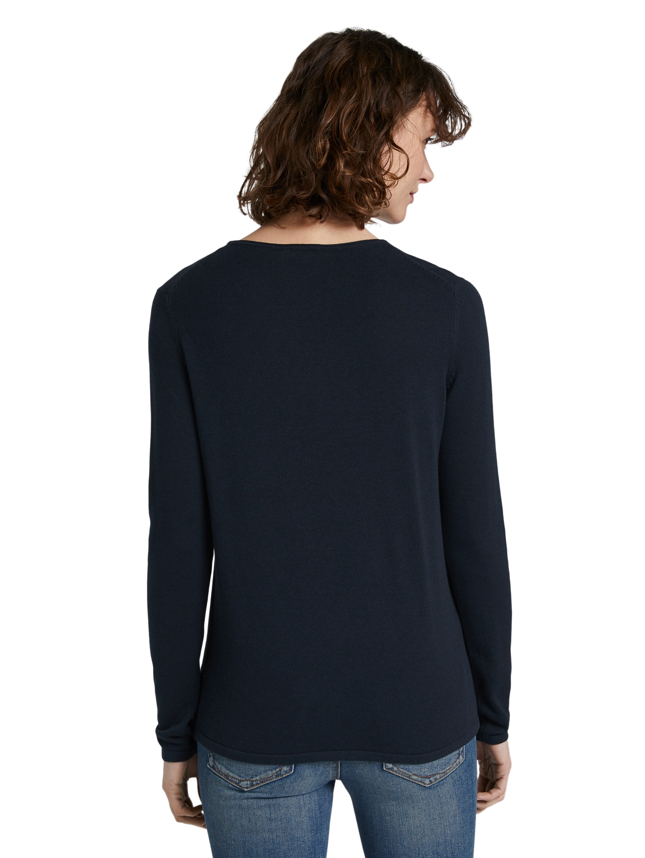 TOM TAILOR V-Ausschnitt-Pullover mit V-Ausschnitt