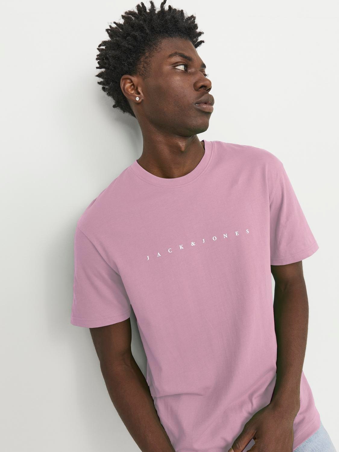 Jack & Jones Rundhalsshirt »JJESTAR JJ TEE SS NOOS«, mit Logo Schriftzug
