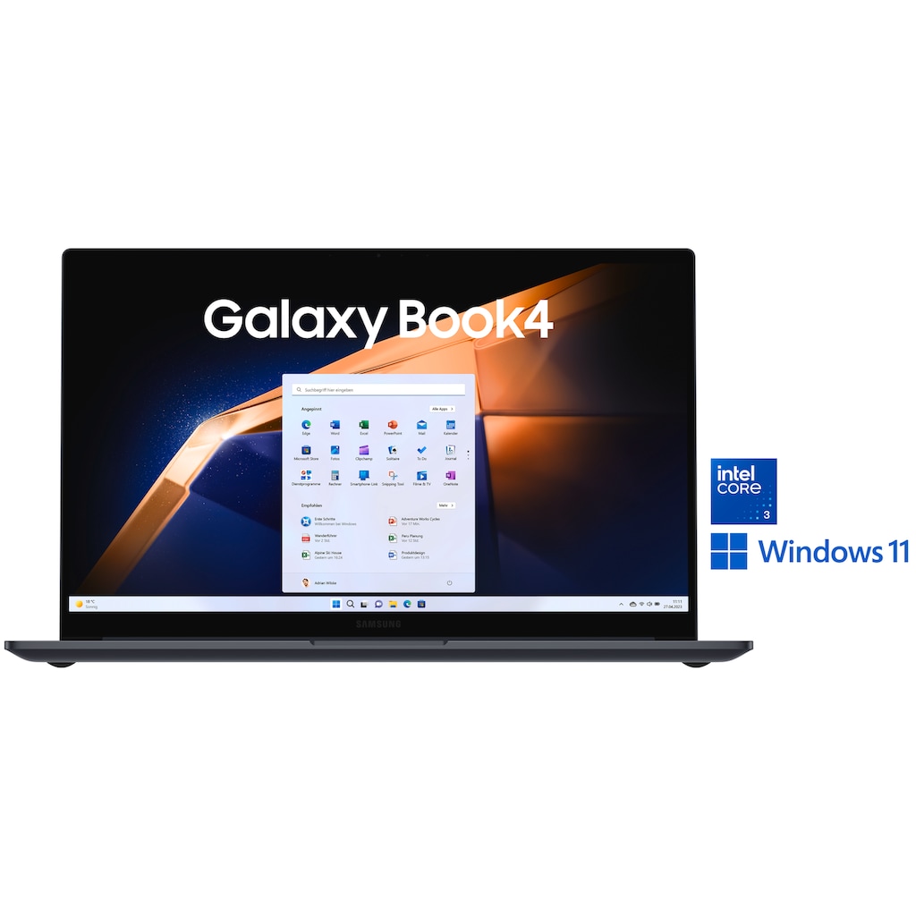 Samsung Notebook »NP750X Galaxy Book4 15''«, 39,6 cm, / 15,6 Zoll, Intel, Core 3, 256 GB SSD