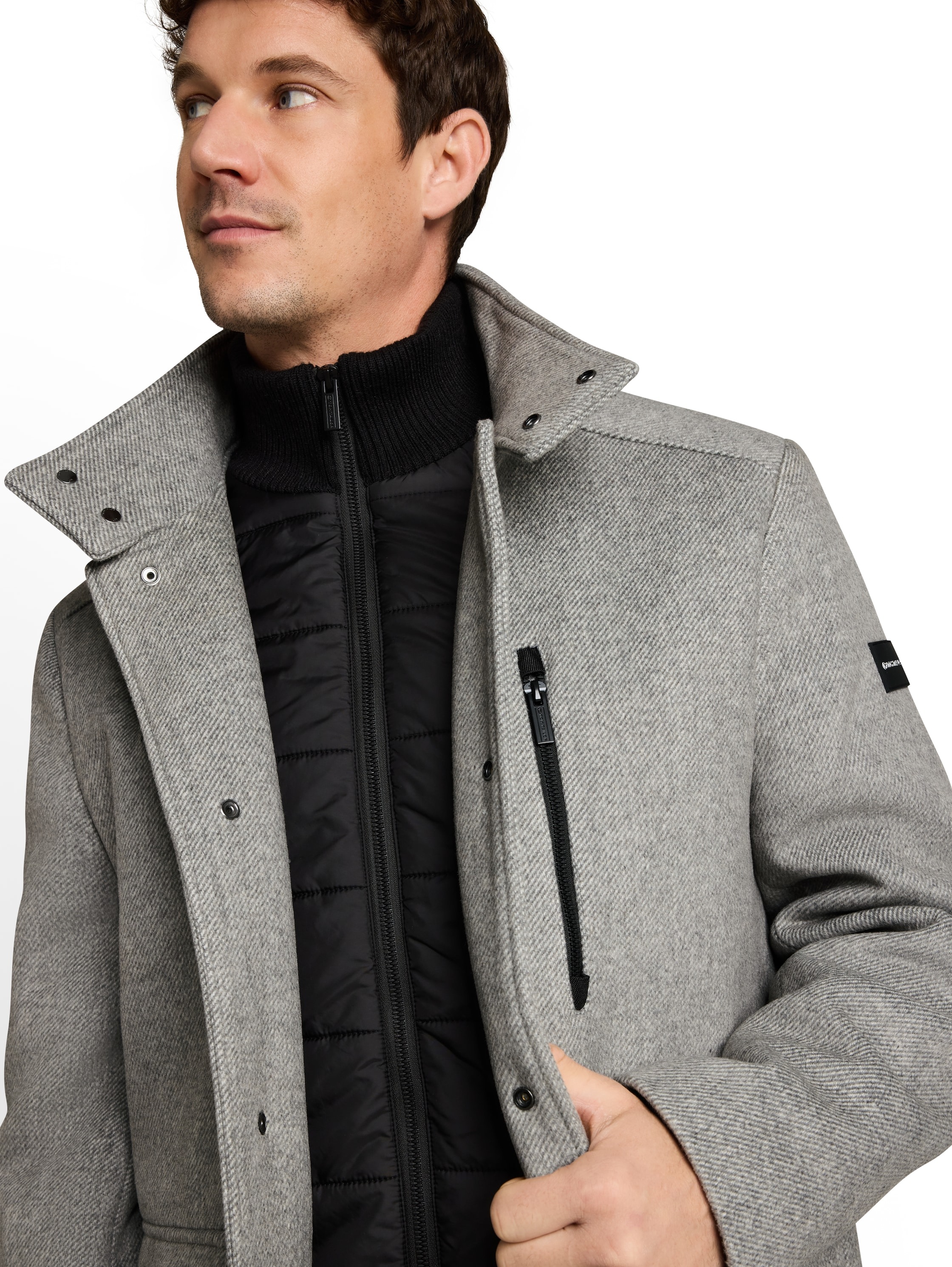 TOM TAILOR Wolljacke mit abnehmbarer Innenjacke