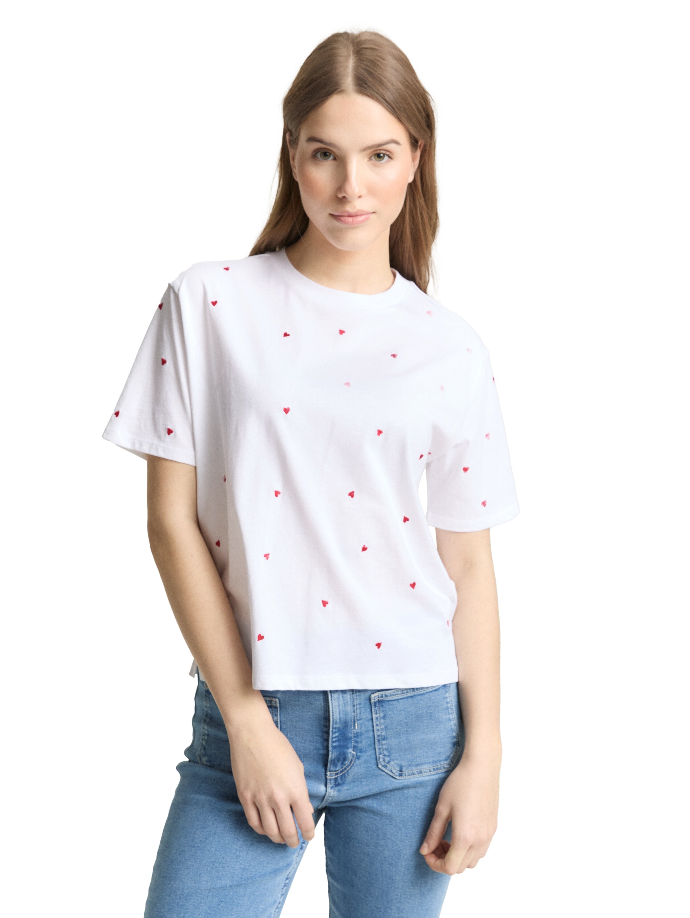 TOM TAILOR Denim T-Shirt mit All-Over Print