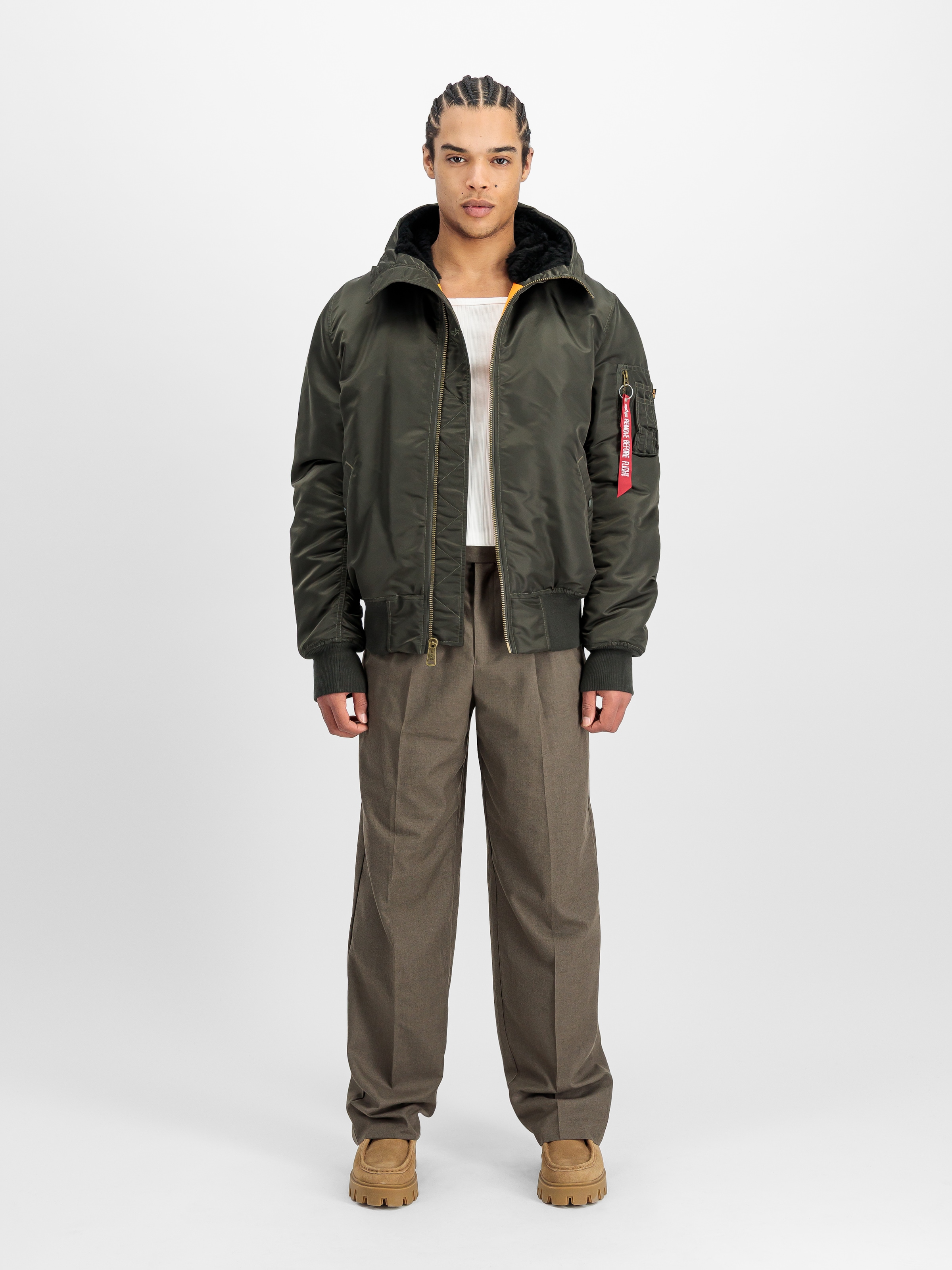 Alpha Industries Bomberjacke »MA-1 HOODED«, mit Kapuze