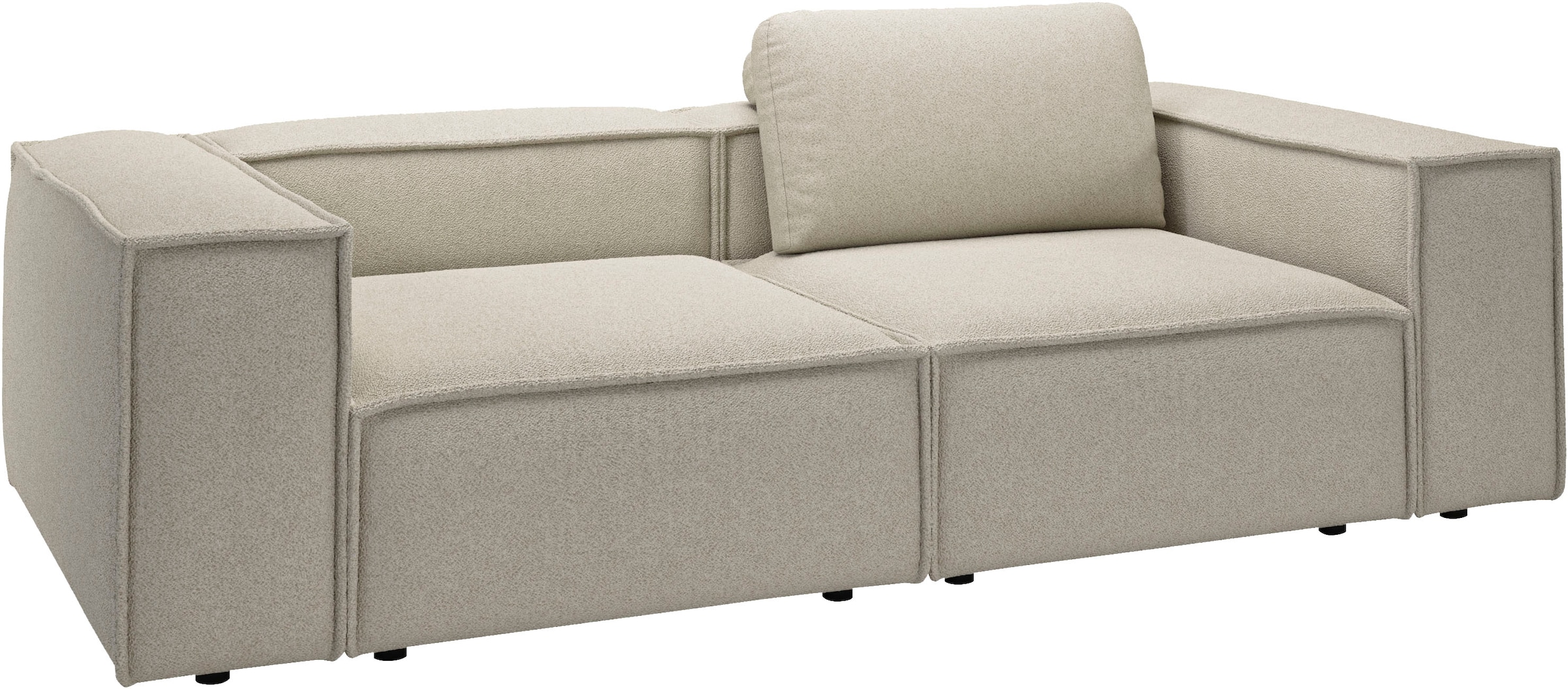 Places of Style 2-Sitzer »Watertown, modernes Sofa 246 cm breit, auch in Feincord«, stilvolles Sofa für 2 Personen mit extra breiter Sitzfläche