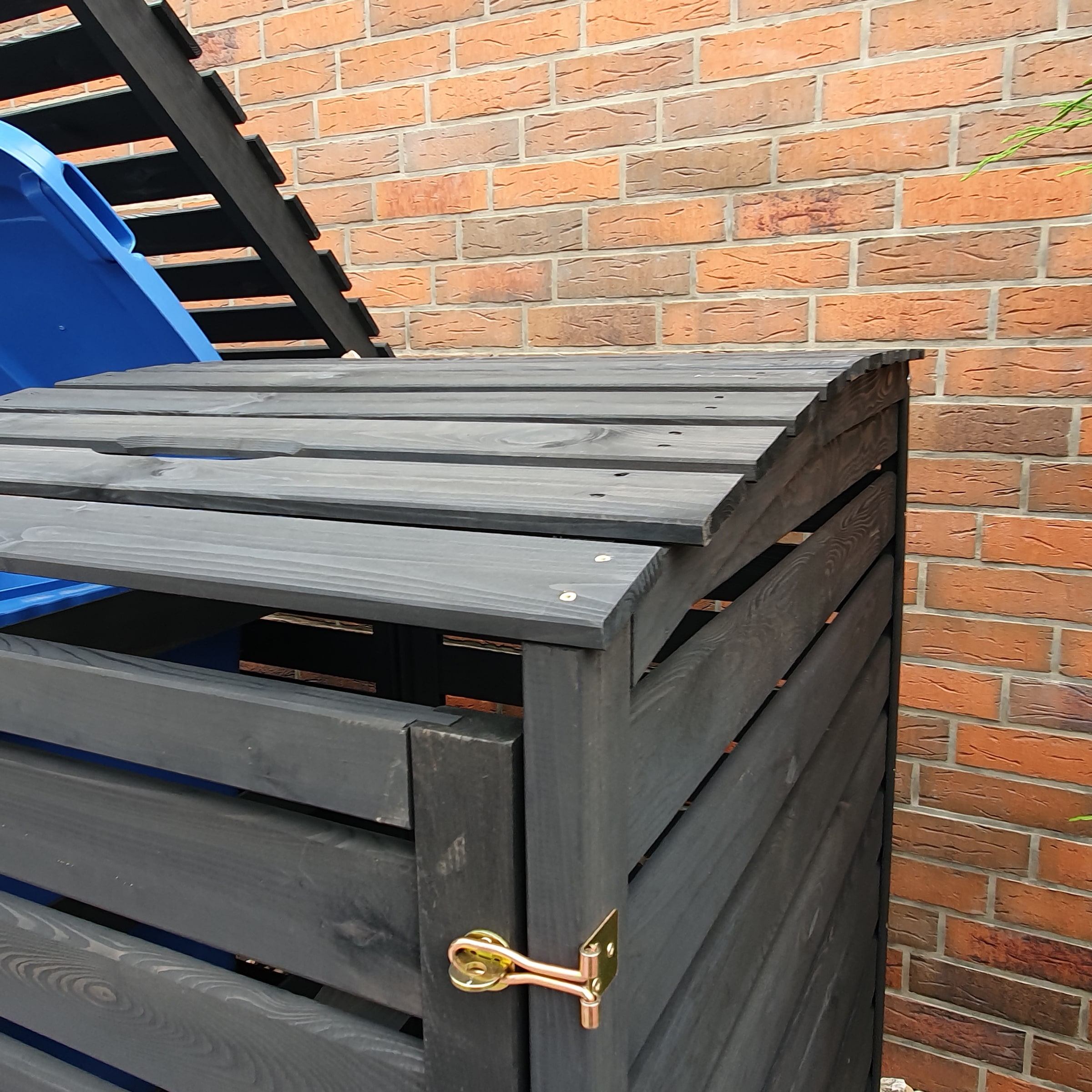 promadino Mülltonnenbox »Vario III« für 2 Tonnen, robust aus zertifiziertem Kiefernholz