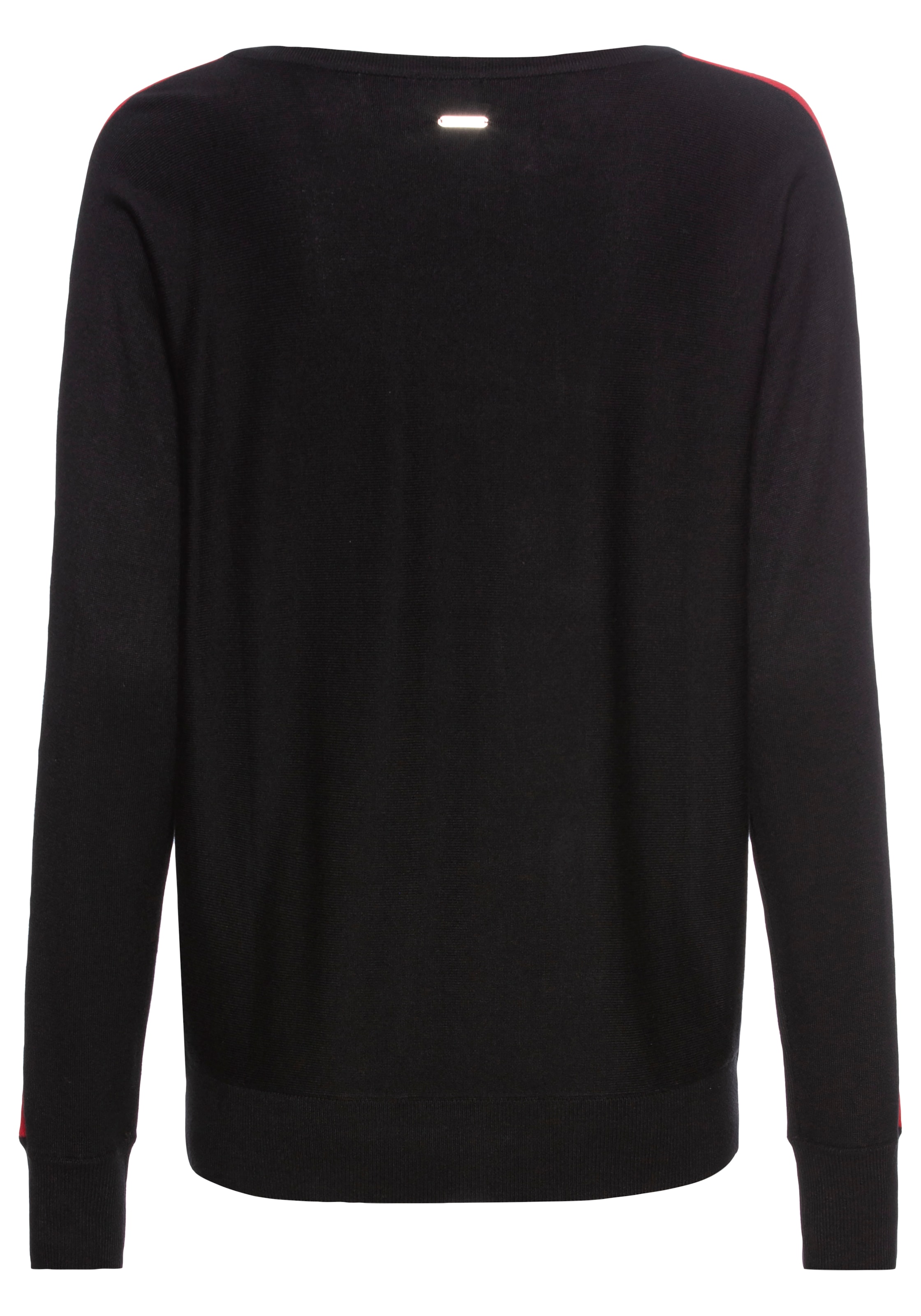 Laura Scott Longpullover, mit Kontraststreifen