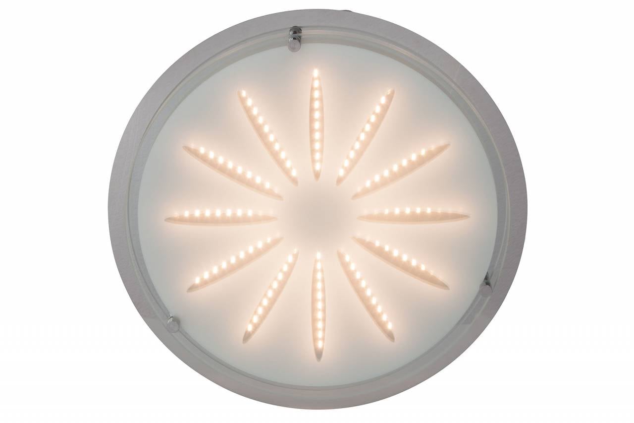 Brilliant LED Deckenleuchte 1600 warmweiß, mit Ø flammig-flammig, 3 lm, Garantie kaufen 33 | cm, 1 Jahren XXL »Cathleen«, Metall/Glas, online chromfarben