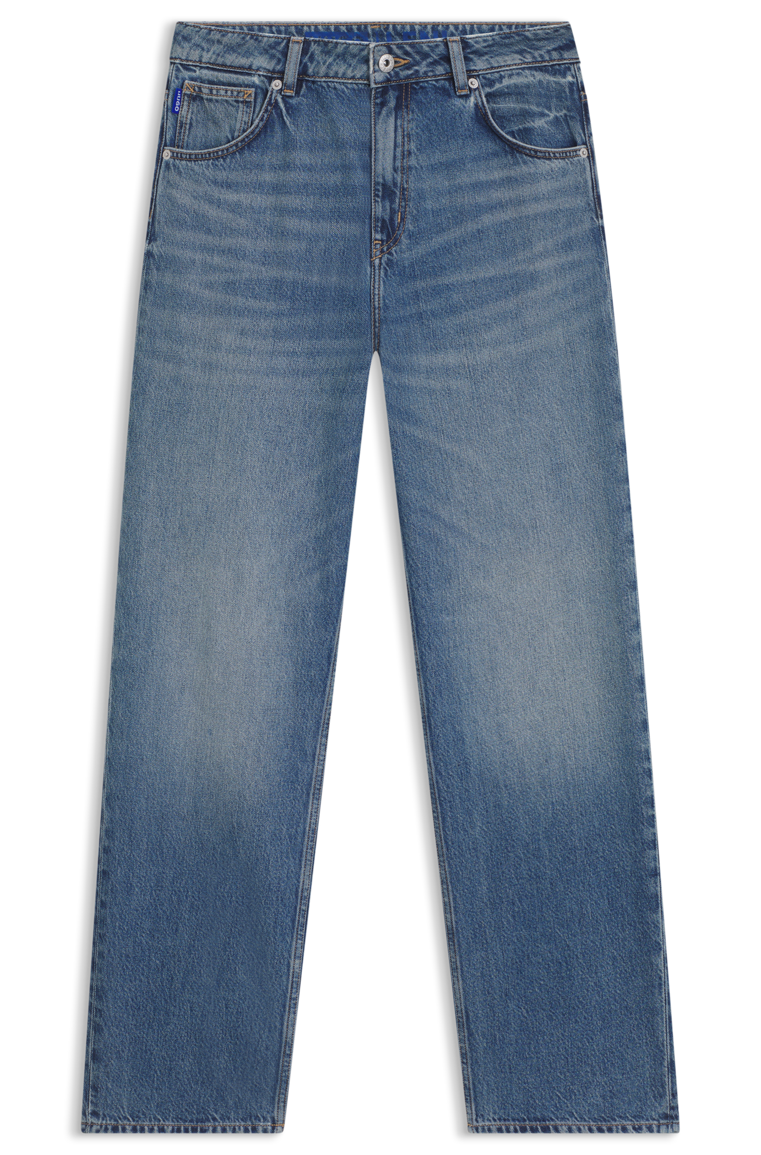 HUGO Blue 5-Pocket-Jeans »Leni«, Loose Fit Baggy Jeans Wide Leg Low to Mid Waist