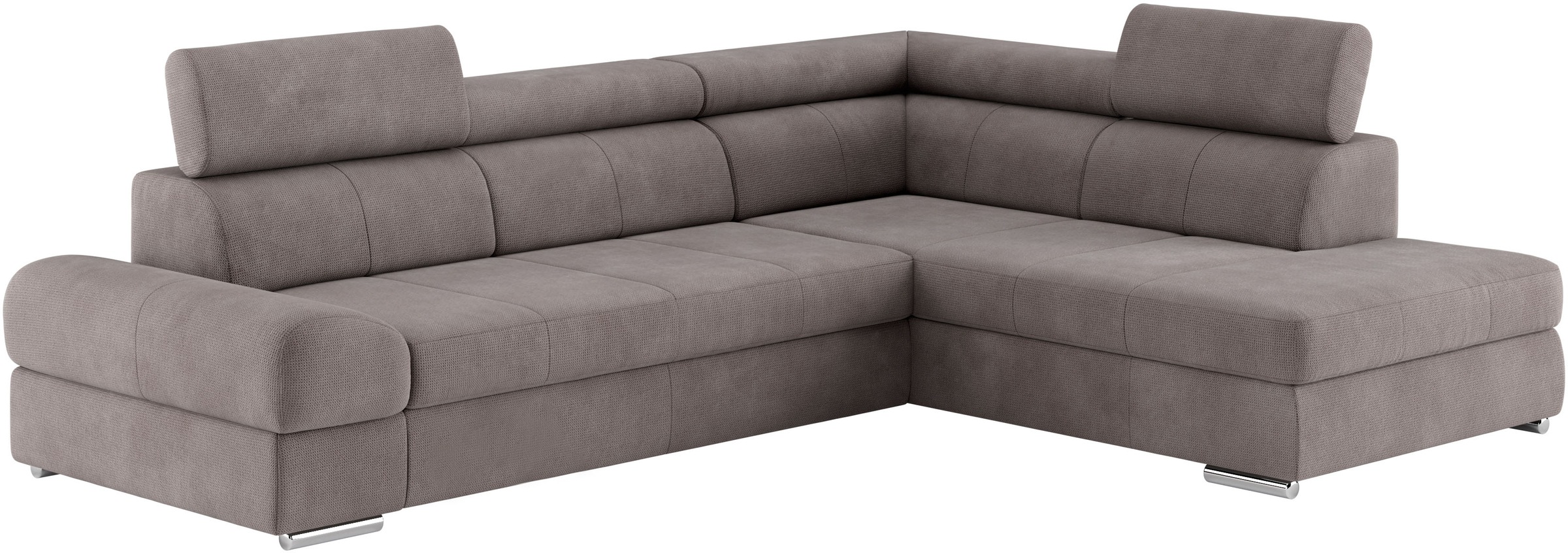 sit&more Ecksofa »Broadway L-Form«, mit verstellbaren Kopfteilen, wahlweise mit Bettfunktion