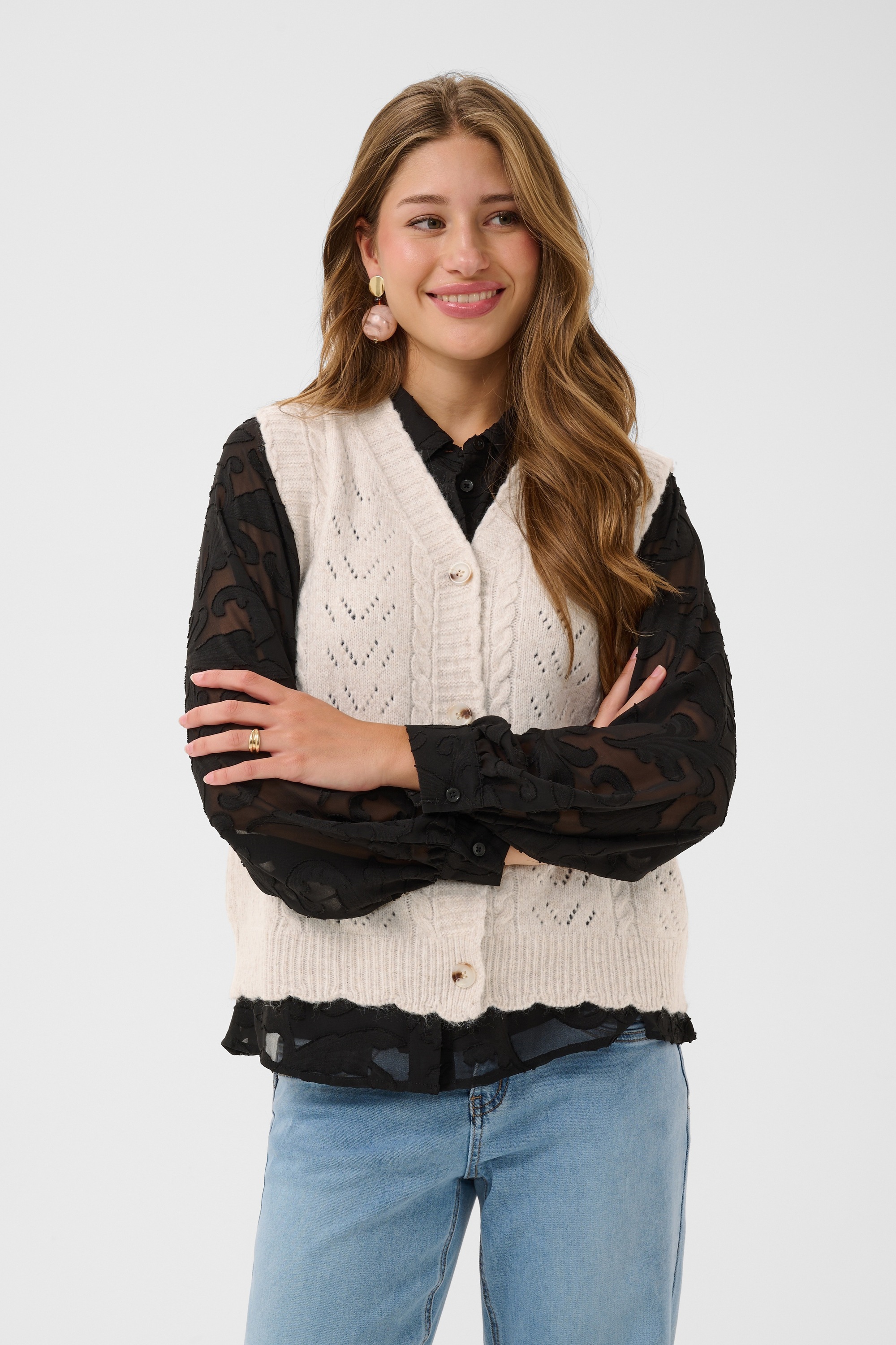 Cream Strickjacke »Cream Strickweste CRUllea«