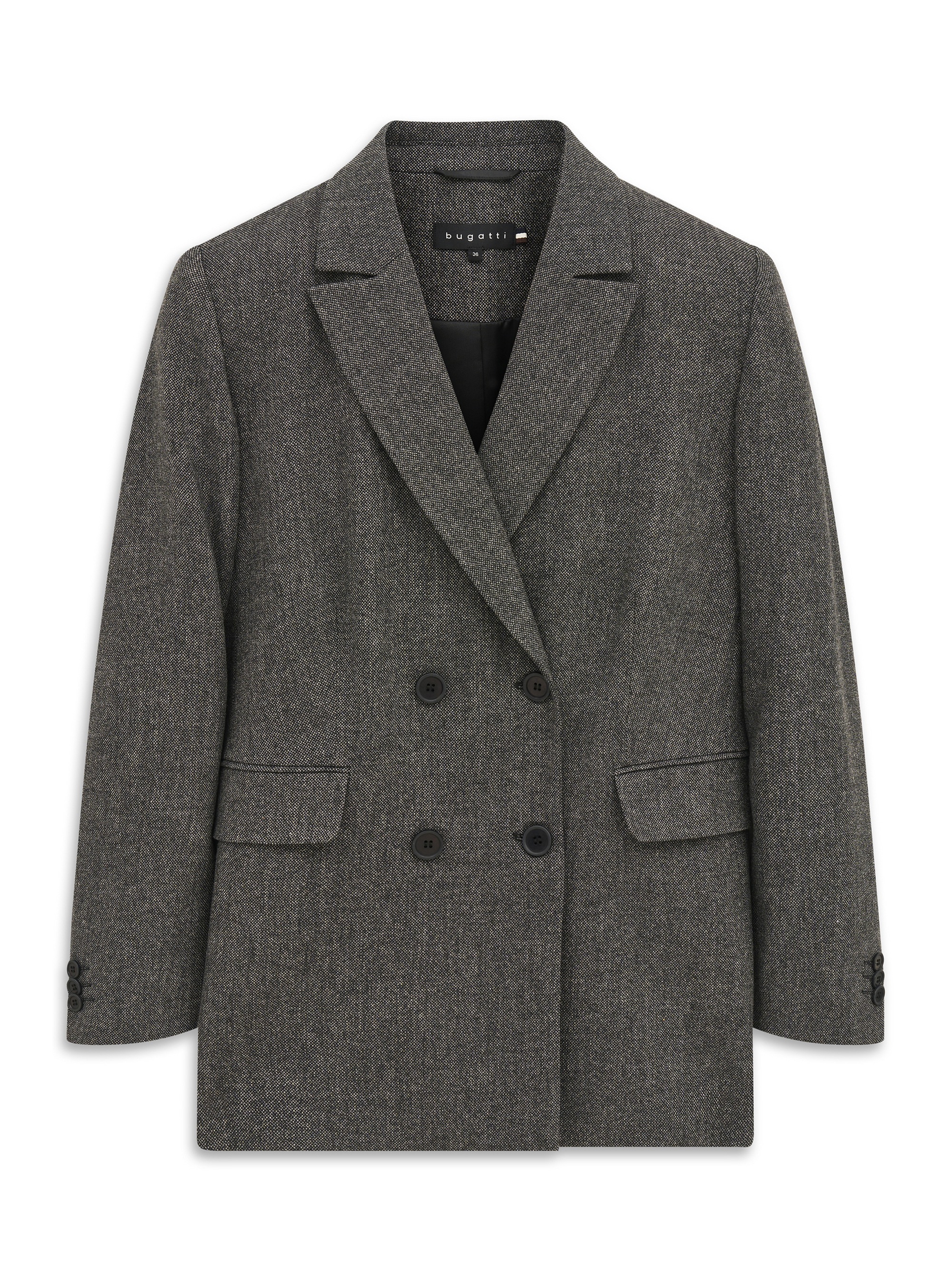 bugatti Kurzblazer »Regular Fit« Regular Fit Wollmix Zweireihig