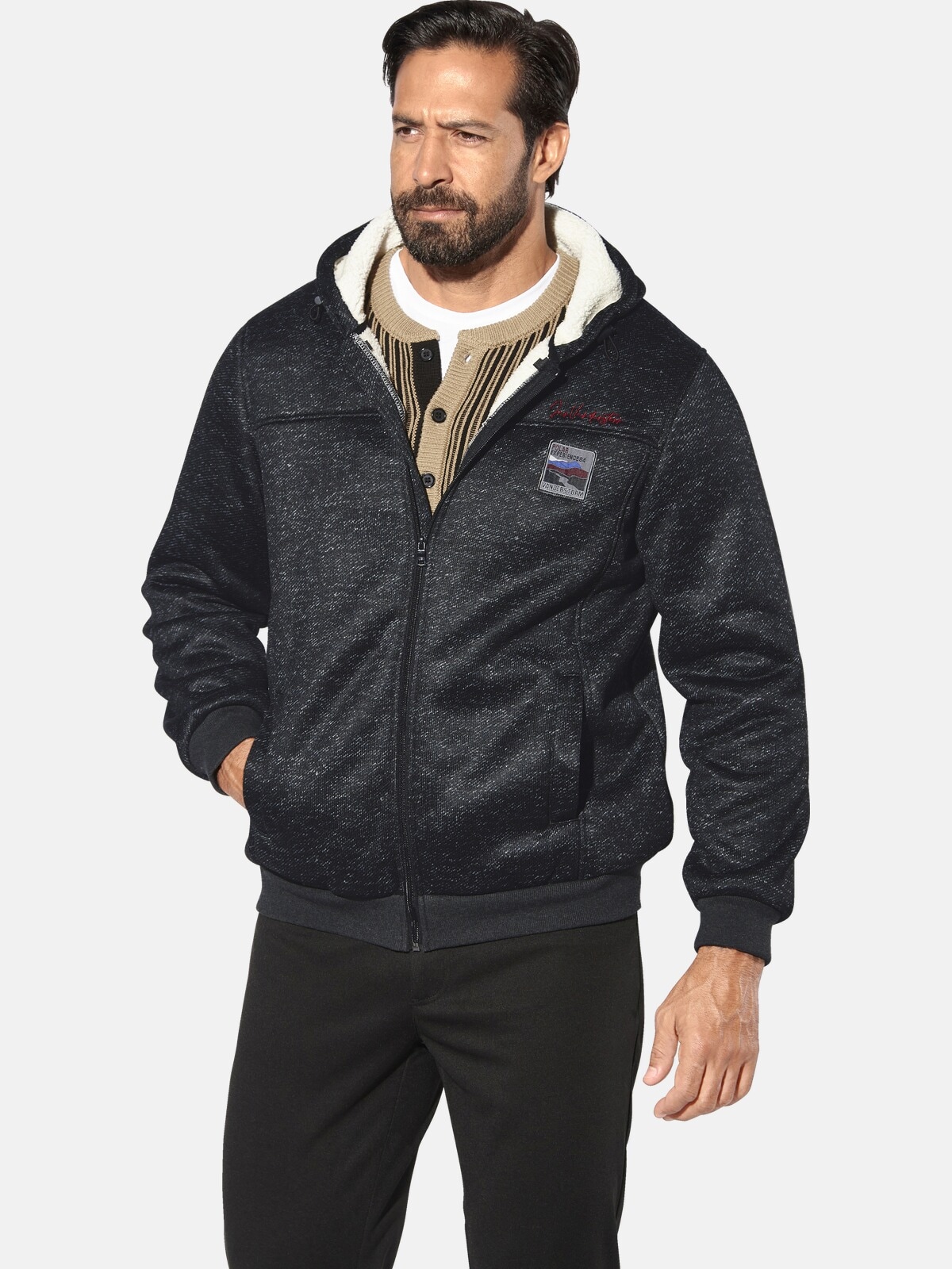 Jan Vanderstorm Kapuzensweatjacke »Sweatjacke MIKRIKSON«