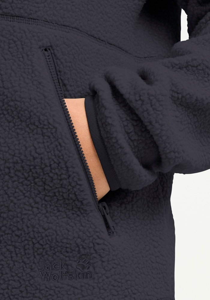 Jack Wolfskin Fleecejacke »LITE CURL FZ W« atmungsaktives Material, elastische Kanten, Reißverschlusstaschen
