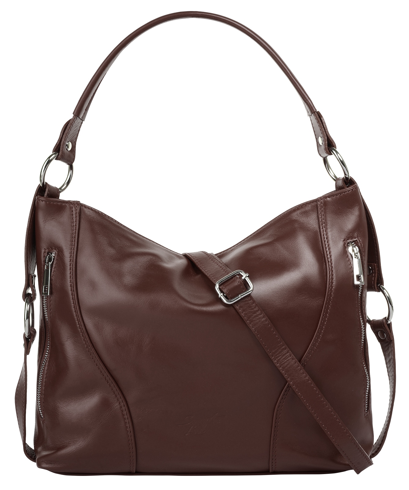 Samantha Look Henkeltasche, echt Leder, Made in Italy