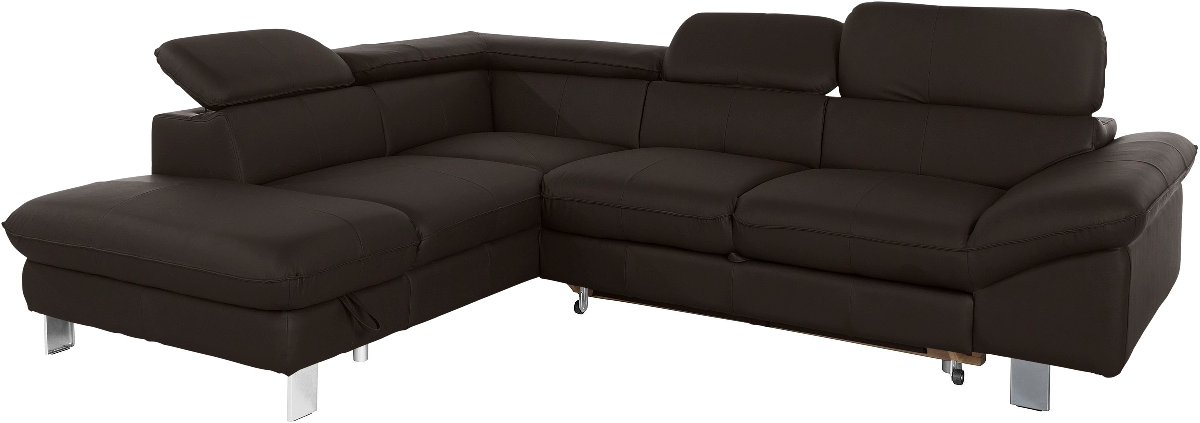 COTTA Ecksofa »Driver L-Form«, mit Kopfteilverstellung, wahlweise mit Bettfunktion