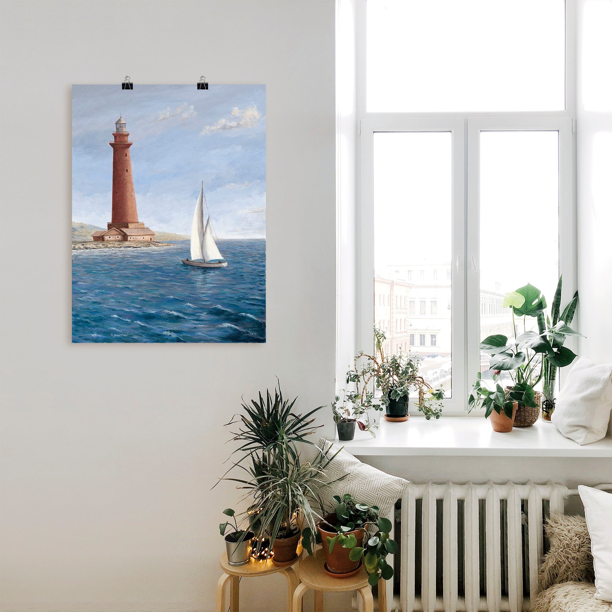 Artland Wandbild »Leuchtturm II«, Gebäude, (1 St.), als Alubild, Leinwandbild, Wandaufkleber oder Poster in versch. Größen