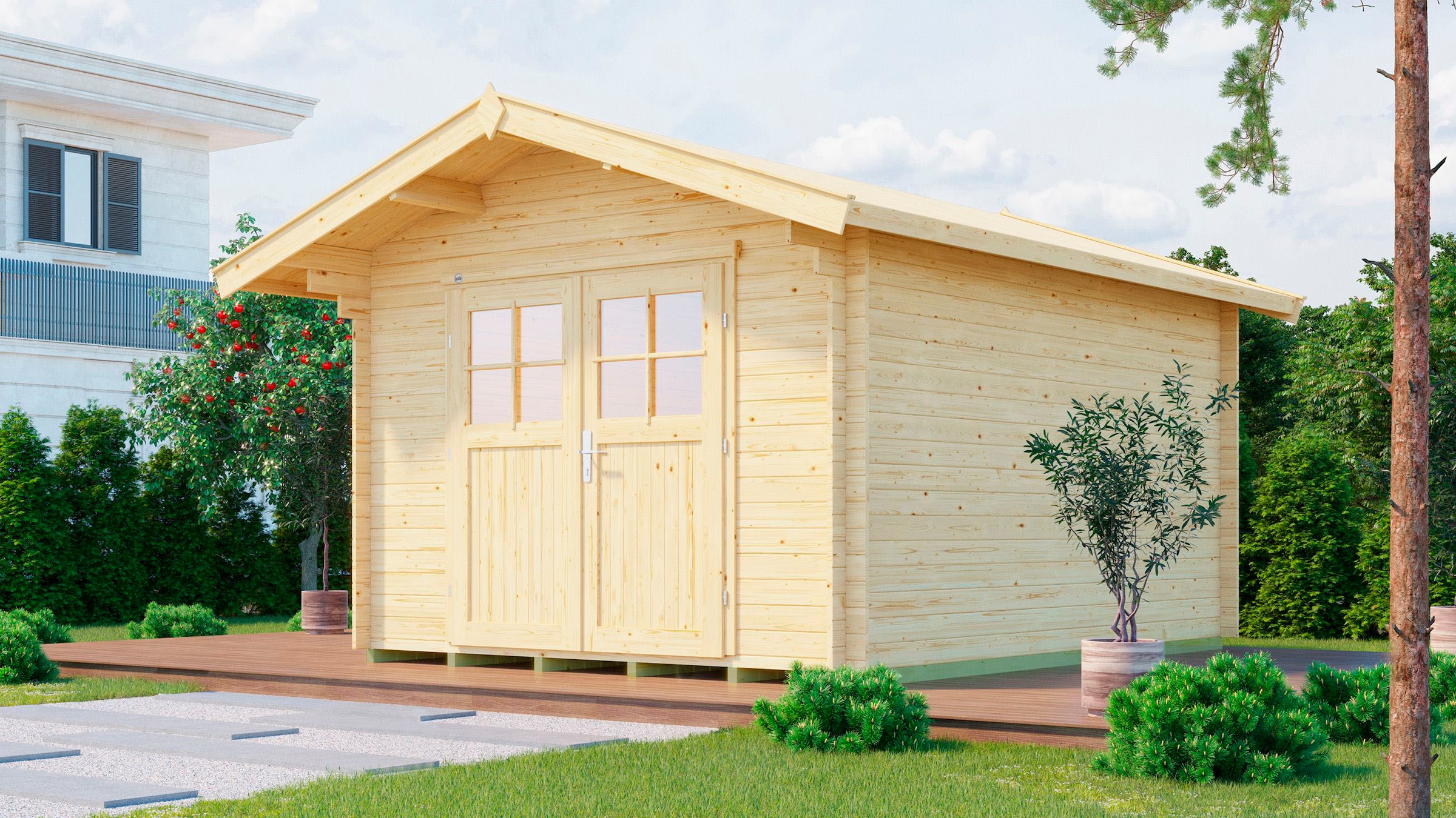 weka Gartenhaus »Premium28 natur«