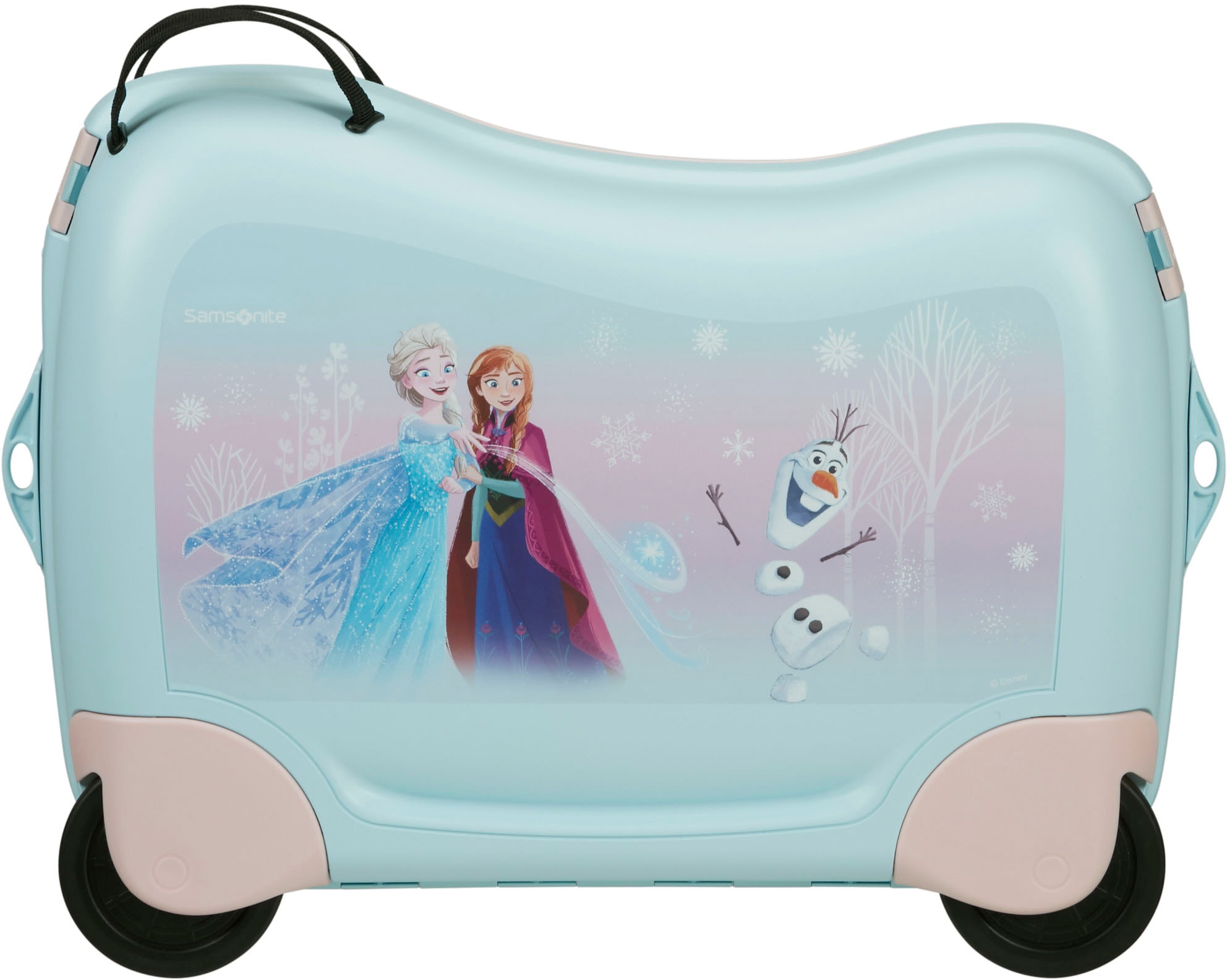 Samsonite Kinderkoffer »Dream2Go Ride-on Trolley, Disney Frozen«, 4 Rollen, Kinderreisekoffer Handgepäck zum sitzen und ziehen