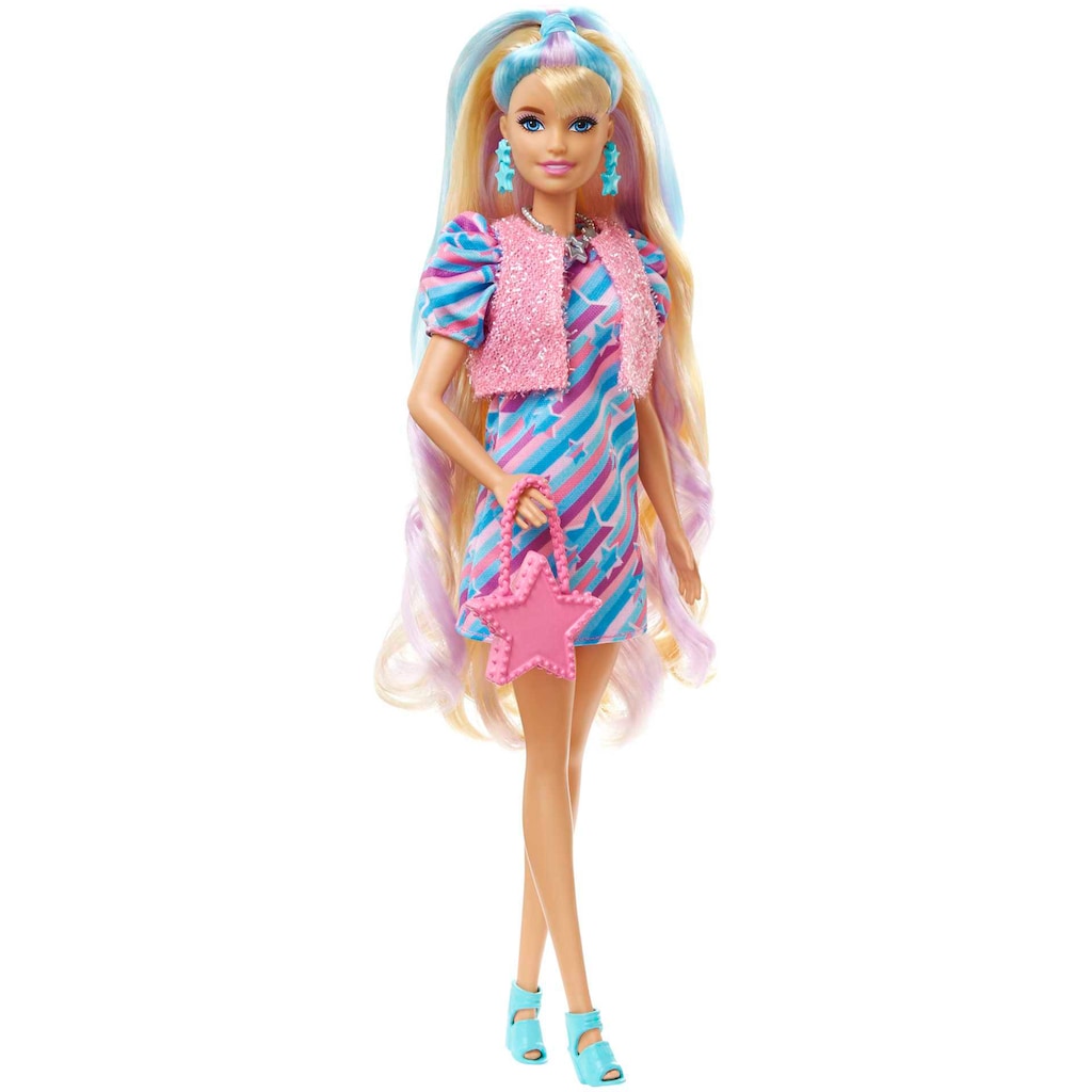 Barbie Anziehpuppe »Totally Hair, blond/bunte Haare«