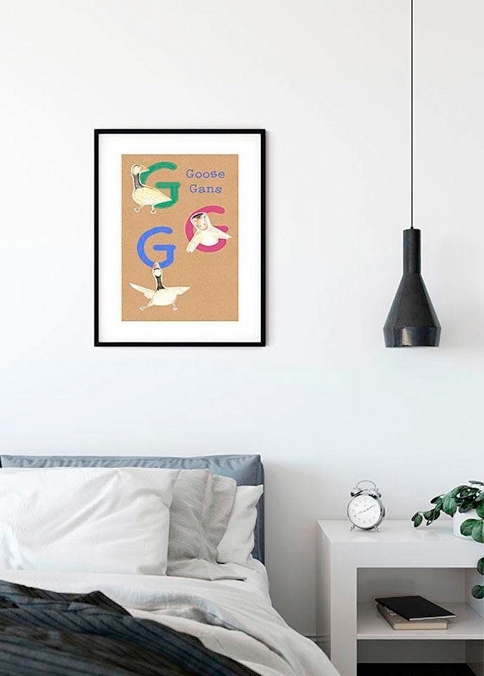 Komar Bild »ABC Animal G«, Buchstaben, (1 St.), Wandbild zur Dekoration - ohne Rahmen