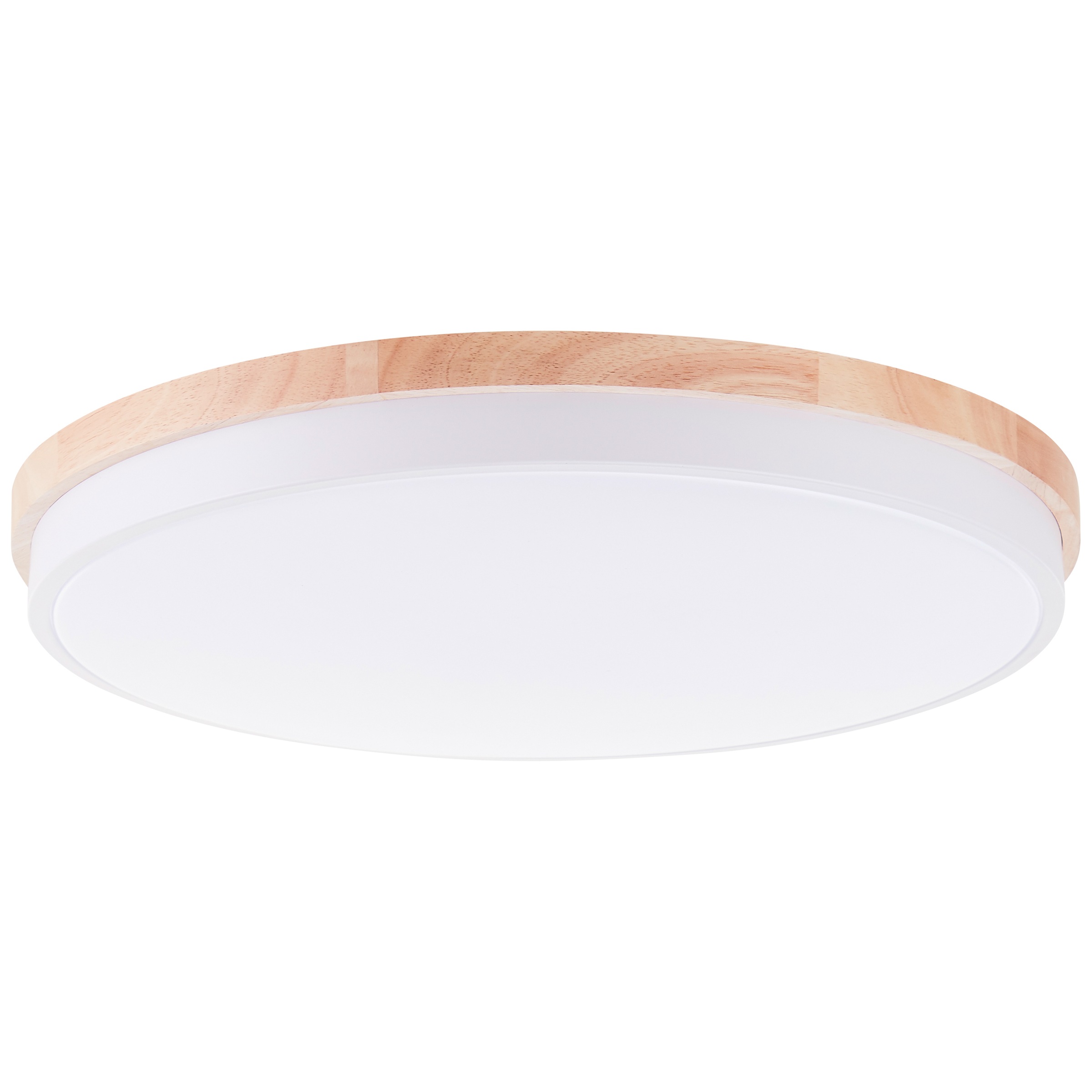 Brilliant LED Deckenleuchte »Baarlo« 1 Stk. warmweiß - kaltweiß Ø 50 cm, 4500 lm, 3000-6500 K, dimmbar, Fernbedienung, Holz/Metall