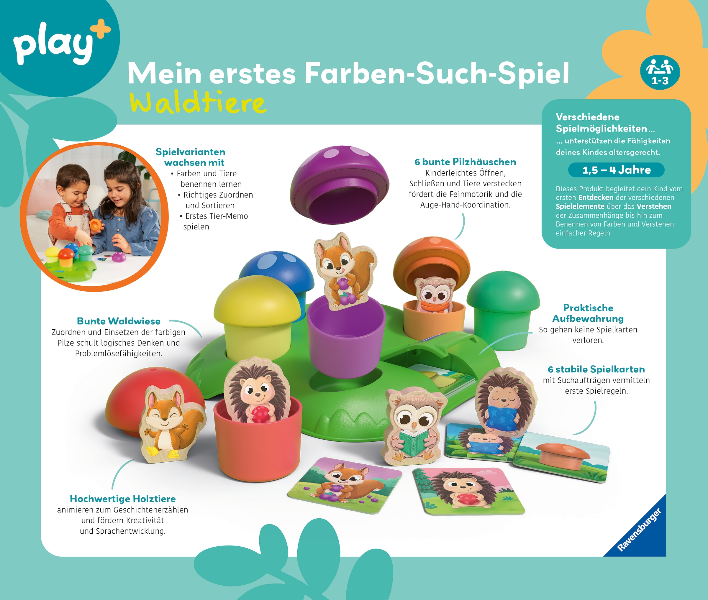 Ravensburger Spiel »Mein erstes Farben-Suchspiel: Waldtiere«