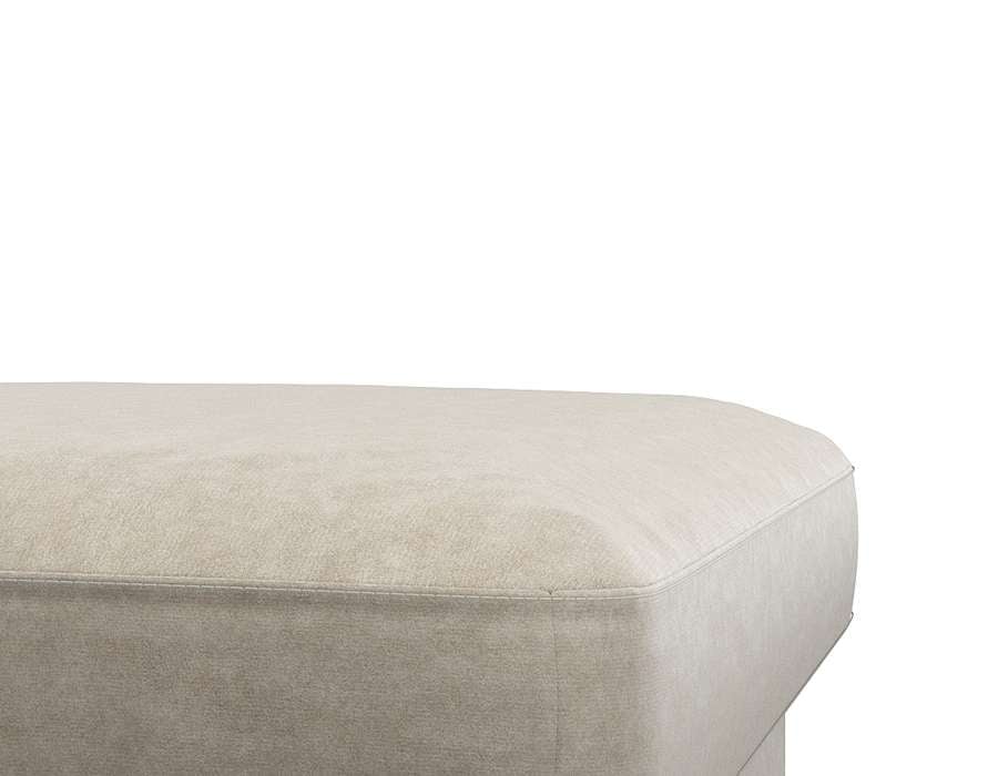 FLEXLUX Pouf »Fiore«, Kaltschaum, Füße Alu+ Eiche