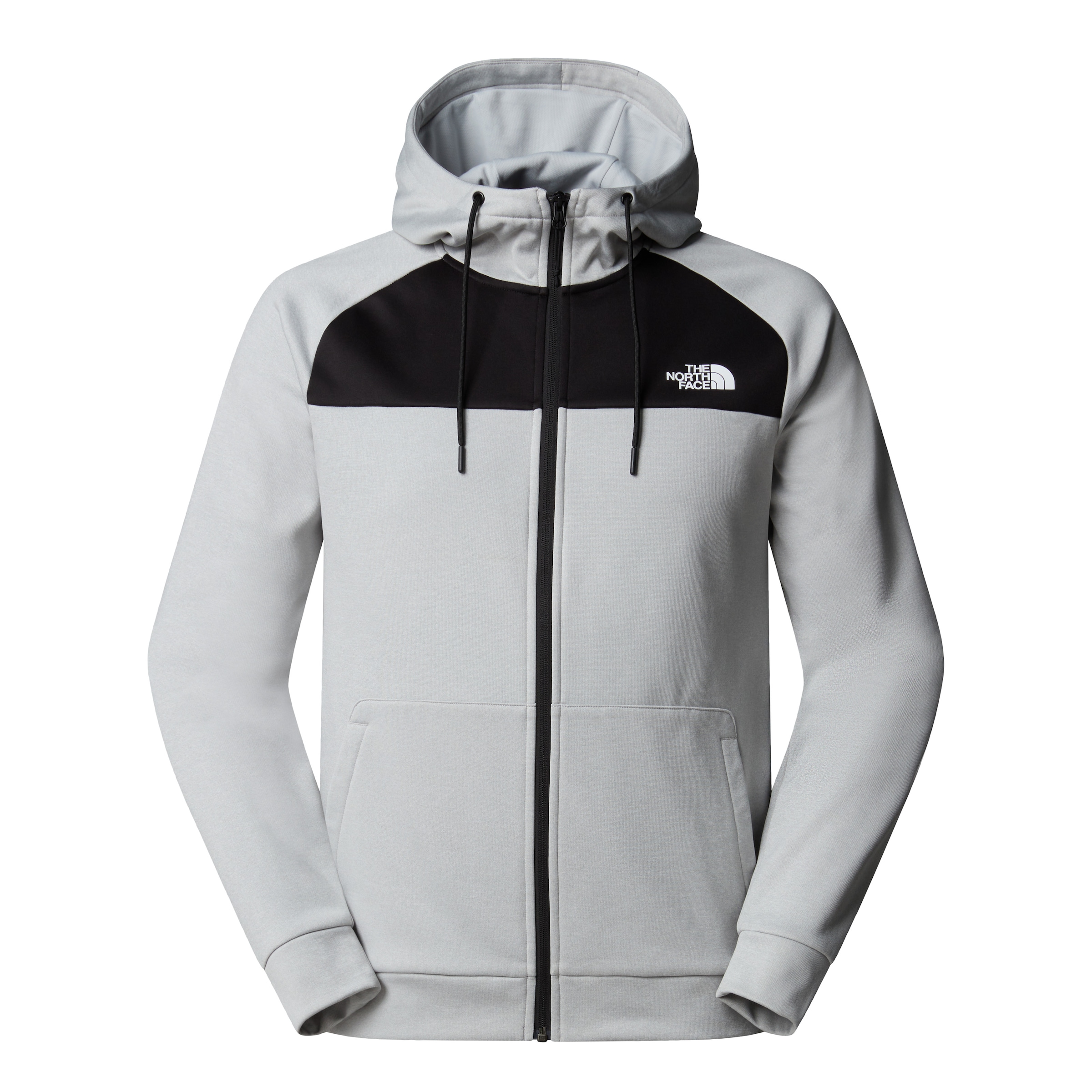 The North Face Fleecejacke »Reaxion Fleece Kapuzenpulli mit durchgehendem RV für Herren« für kühle Temperaturen, offene Taschen, mit gebürsteter Innenseite