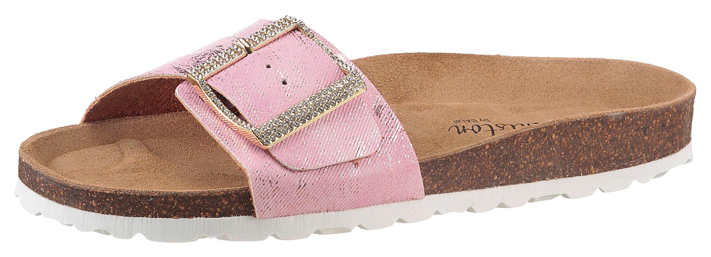 Aniston SHOES Pantolette, Sommerschuh, Strandschuh, Glitzersteine - NEUE KOLLEKTION