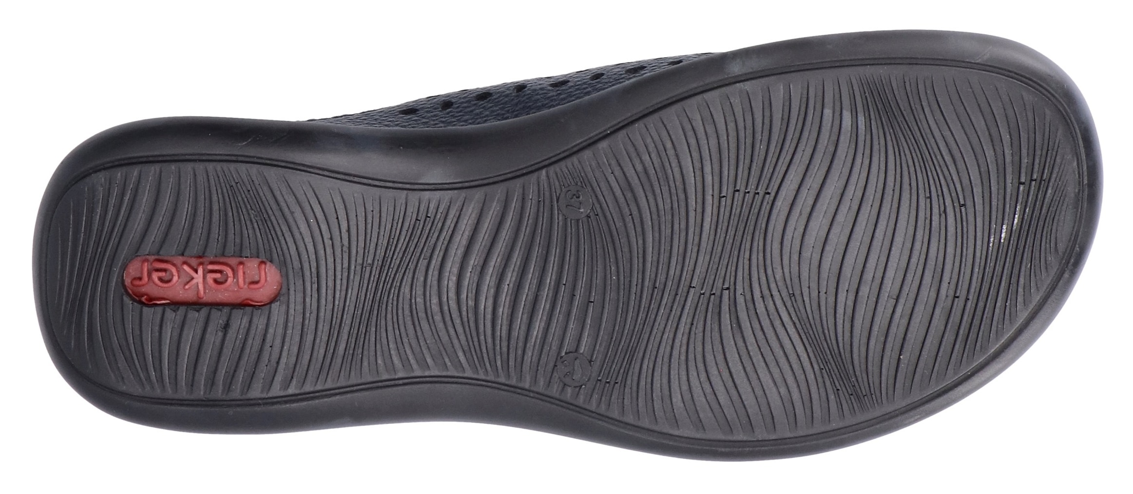 Rieker Clog  Schlupfschuh, Hausschuh, Sommerschuh mit Perforation