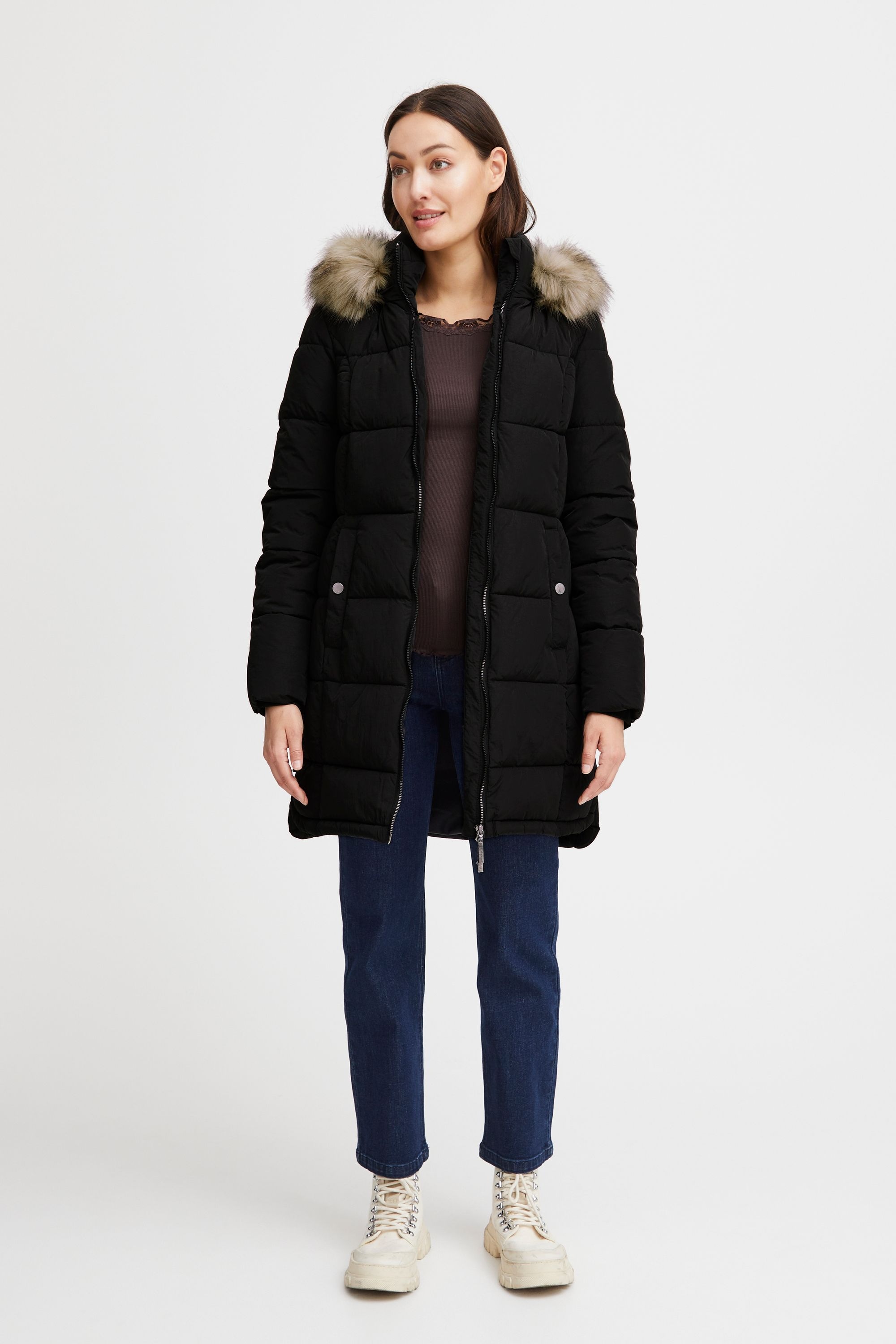 fransa Steppjacke »Steppjacke FRBac«, mit Kapuze