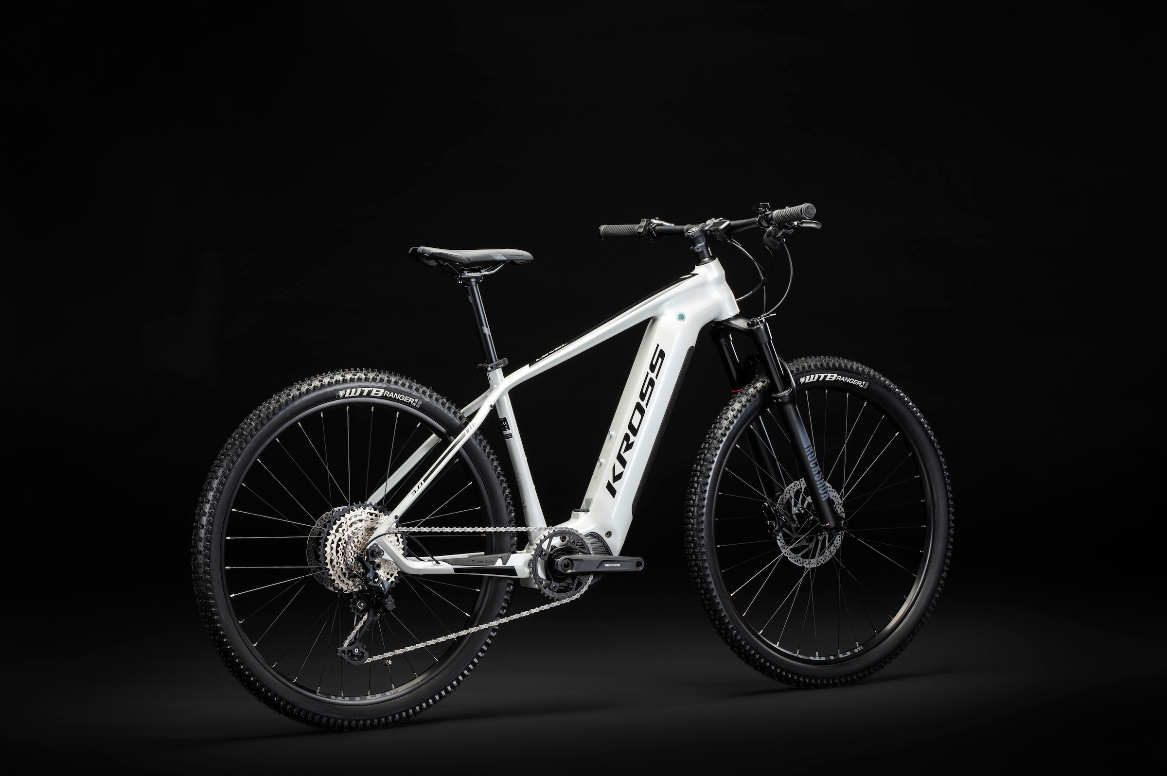 Kross E-Bike »E-MTB Level Boost 3.0 29 Zoll weiß«, 12 Gang, Shimano, DEORE SLX M7100, Mittelmotor 250 W, Pedelec, Elektrofahrrad für Damen und Herren
