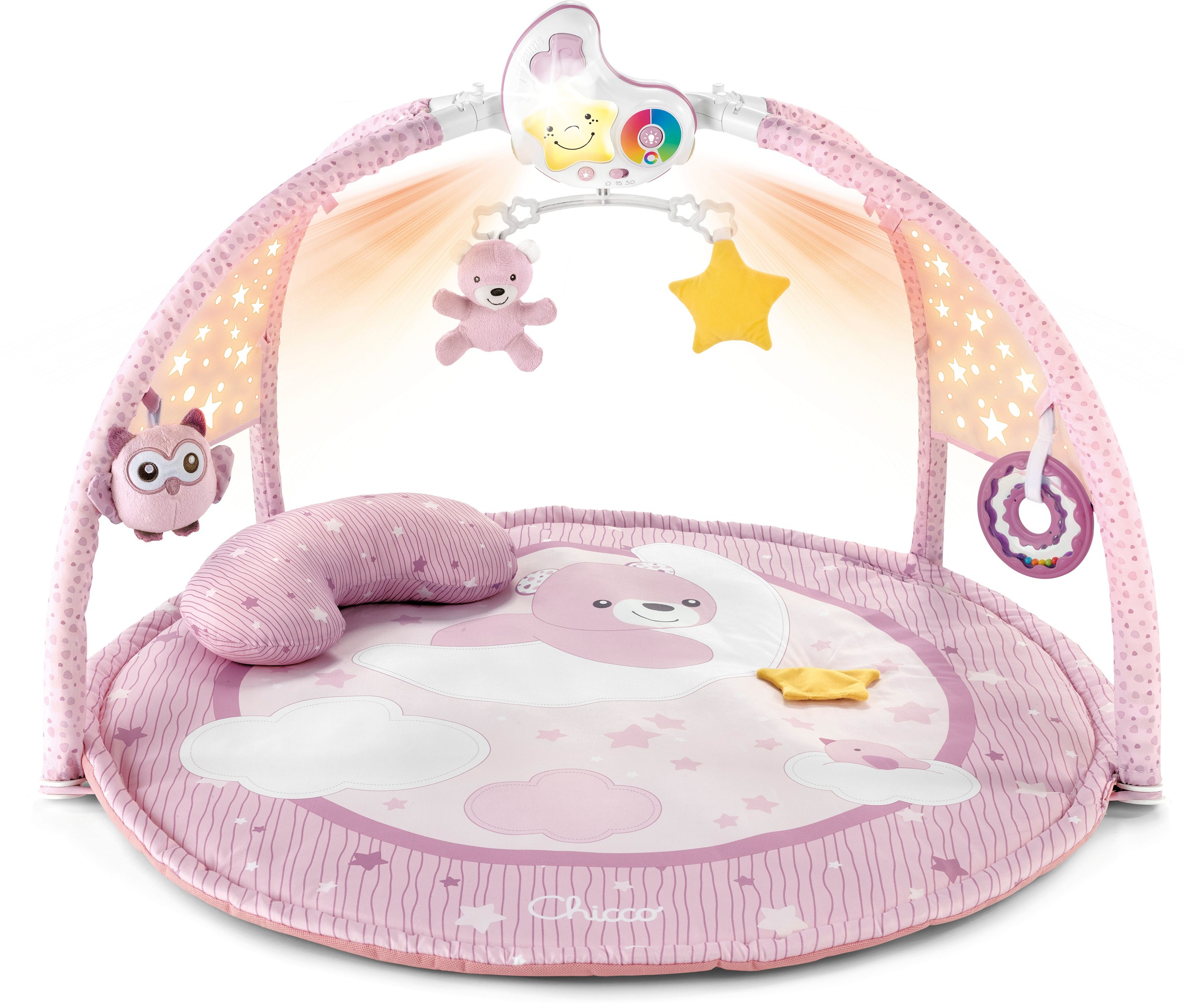 Chicco Baby Gym »Farbspiel Gym, Pink«, mit Projektionen und Melodien