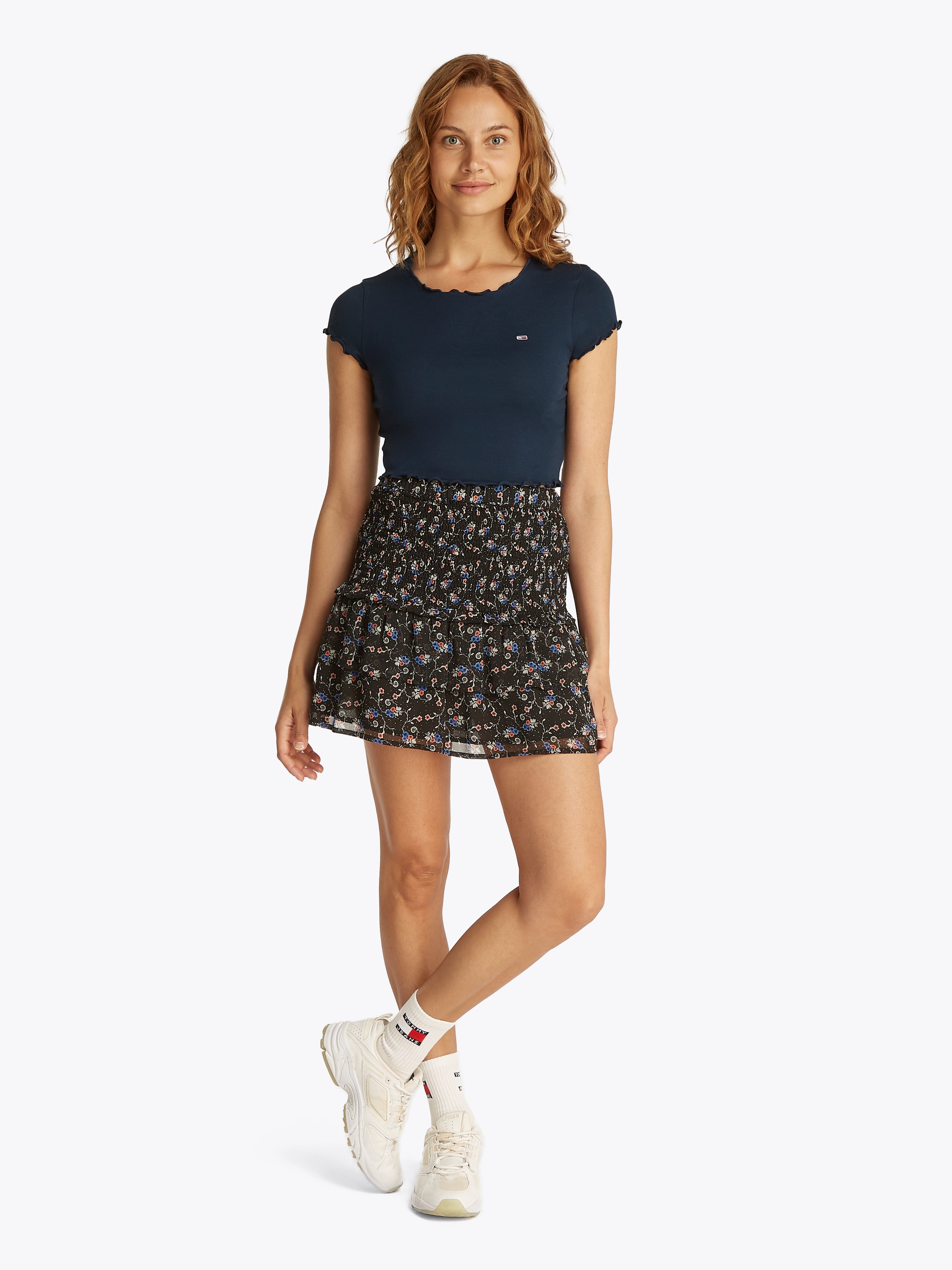 Tommy Jeans T-Shirt »TJW SH SLIM BABYLOCK TEE EXT«, mit Babylock