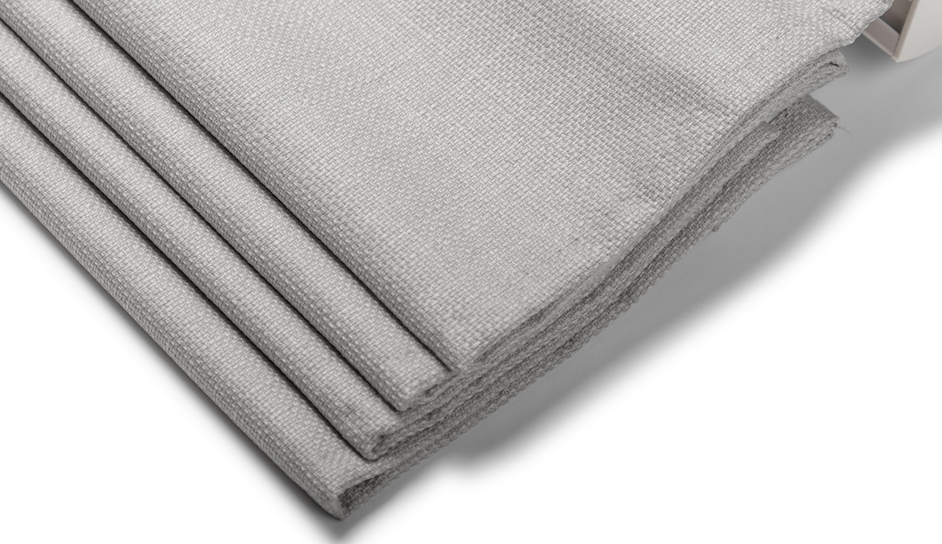 my home Rollo »RIOLA« verdunkelnd Blendschutz | Sichtschutz | Verdunkelung ohne Bohren freihängend Faltrollo in trendiger Leinenoptik, einfache Montage