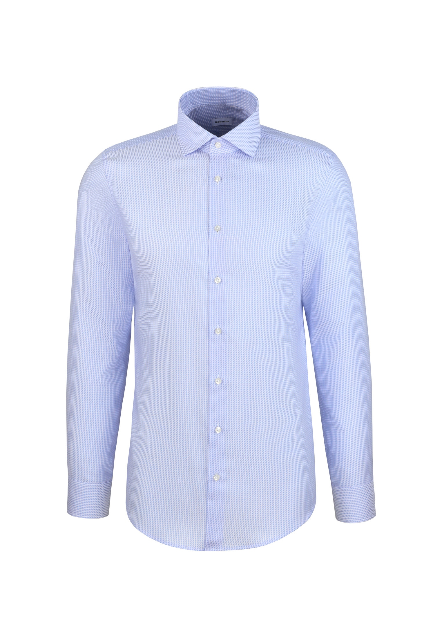 seidensticker Businesshemd »Schwarze Rose« Shaped 1/1 Extra lang Kentkragen Struktur