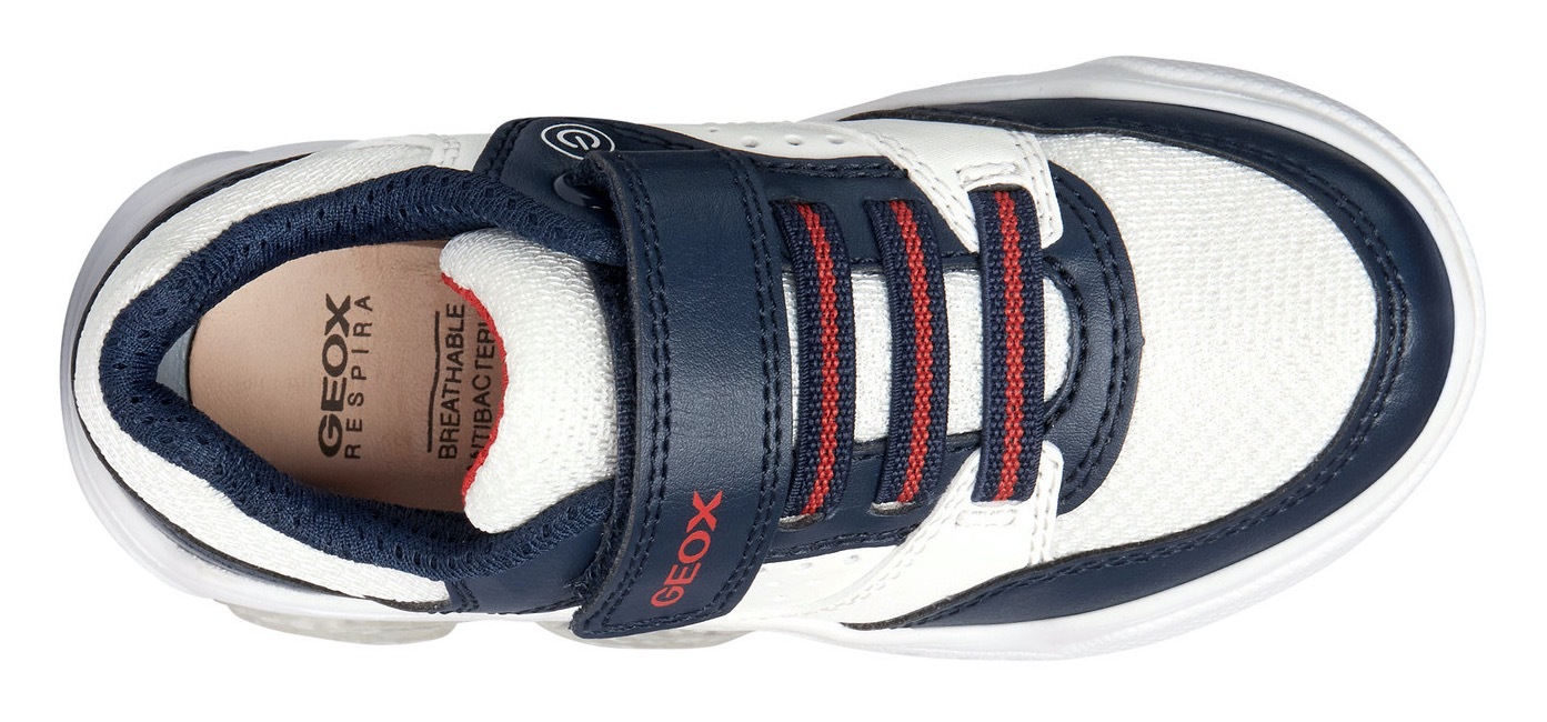 Geox Sneaker »Blinkschuh J ILLUMINUS BOY«, mit Wechselfußbett, Freizeitschuh, Halbschuh, Schnürschuh