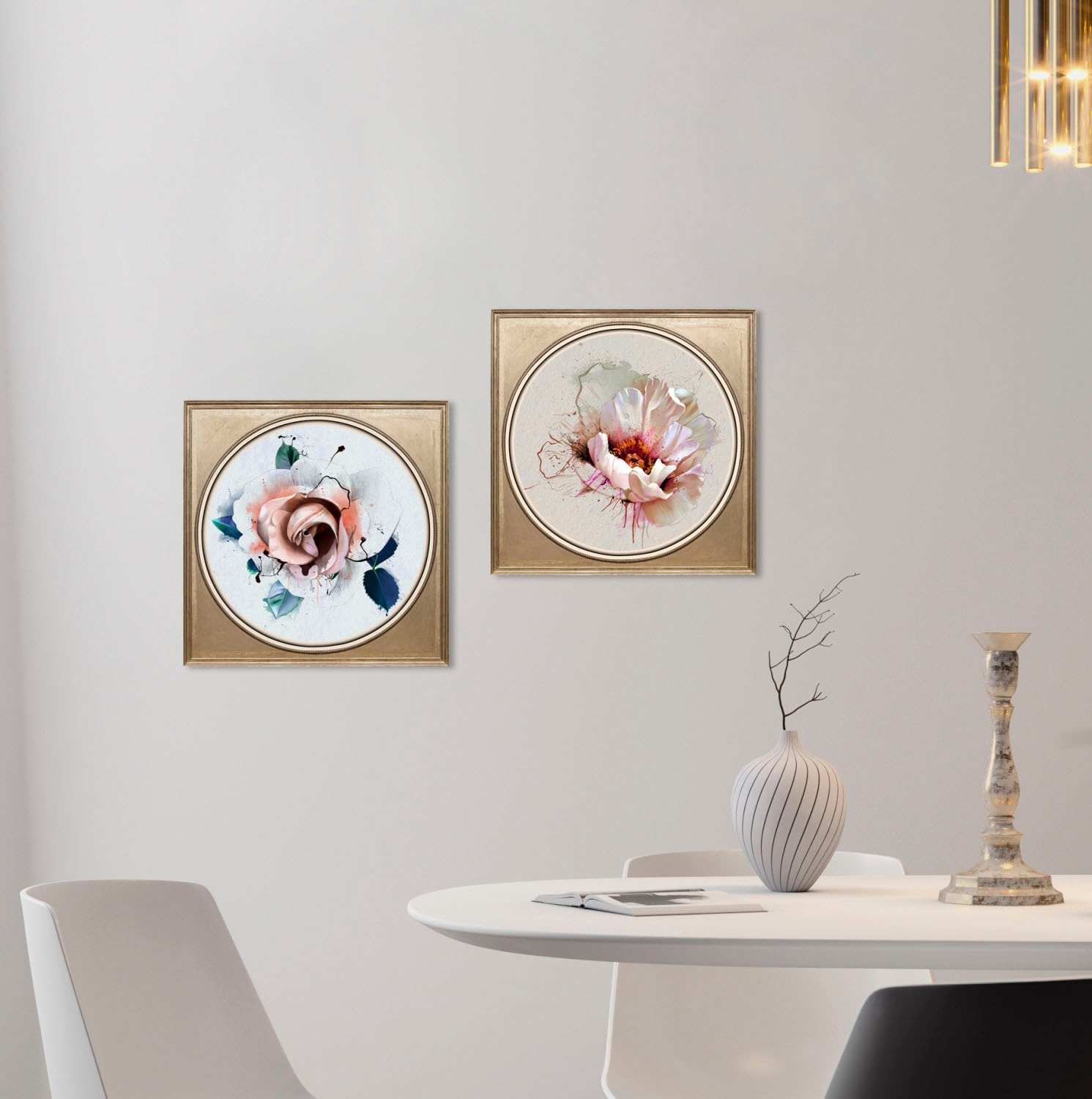 queence Acrylglasbild »Blume«, Blumen-Blumenbilder-Kunst-Pflanzen-Pflanzenbilder-Gemälde, Fine Art-Print in Galeriequalität