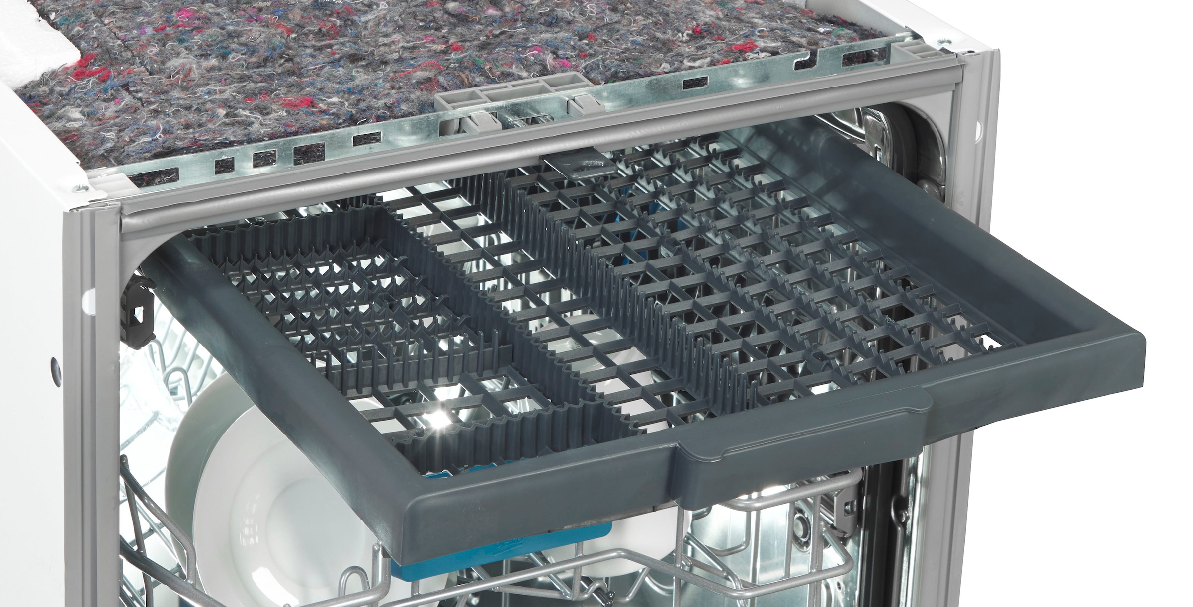 BEKO vollintegrierbarer Geschirrspüler »BDIS38120Q 7641701635« 11 Maßgedecke Doppelt gut organisiert – inklusive Besteckschublade und Besteckkorb