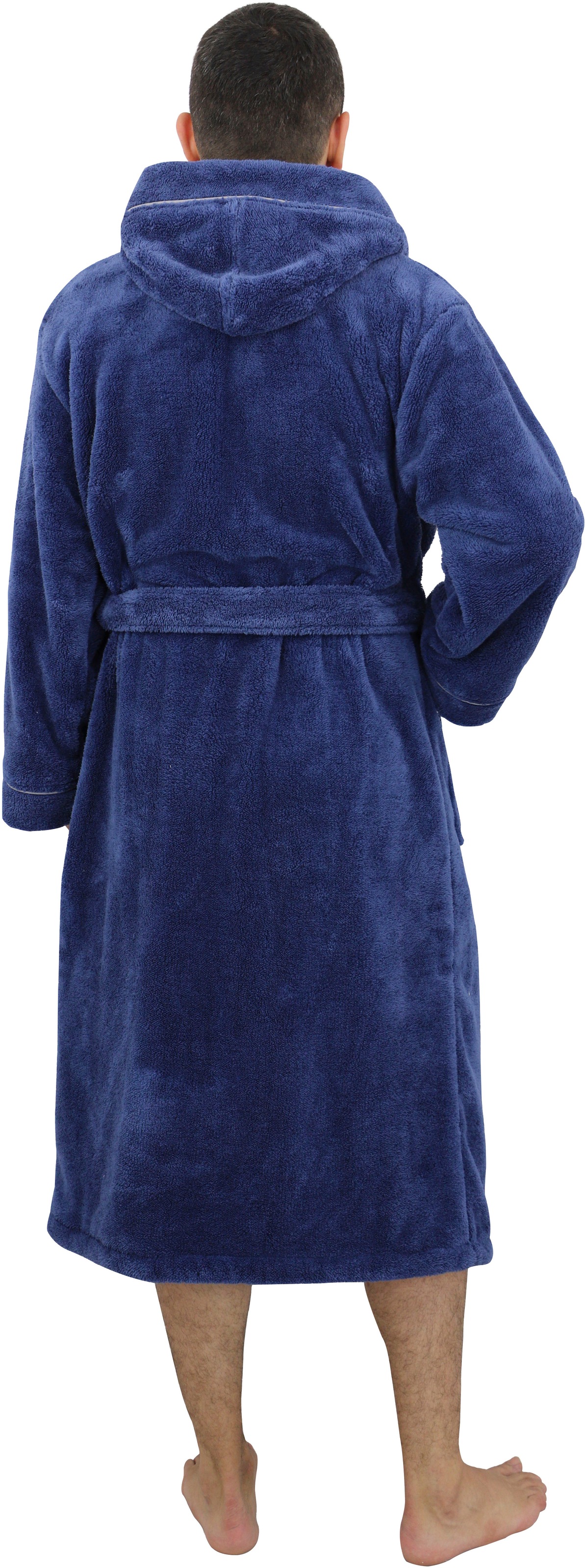 my home Unisex-Bademantel »Lillou, ideal für Sauna & Spa, Hotelbademantel, Morgenmantel«, (1 St.), kuschelig weicher Fleece, für Damen und Herren, XS-3XL