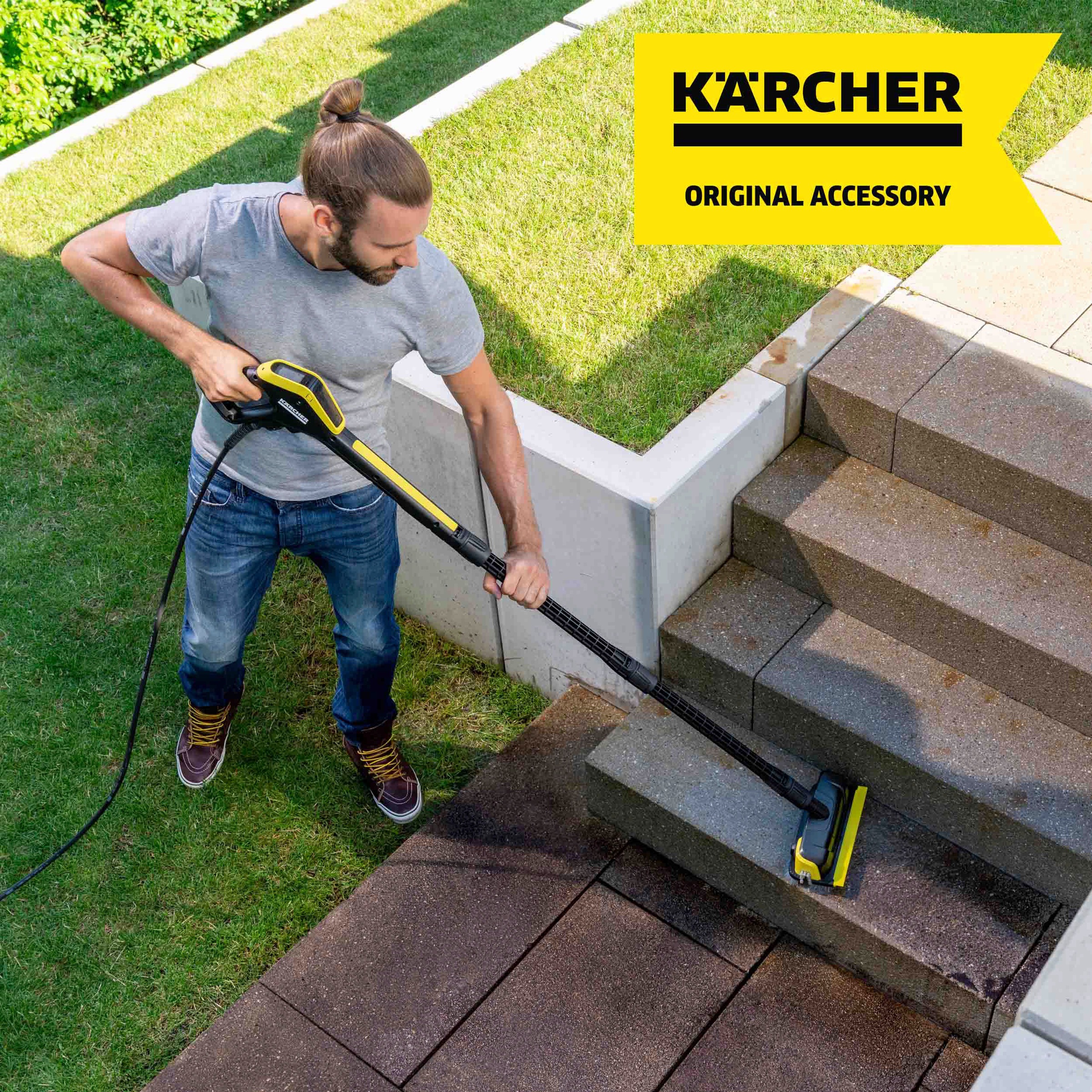 KÄRCHER Kehrgarnitur »PS 30 Plus Flächenreiniger Powerschrubber«, Set, 3 St., aus Kunststoff, mit 3 Hochdruckdüsen