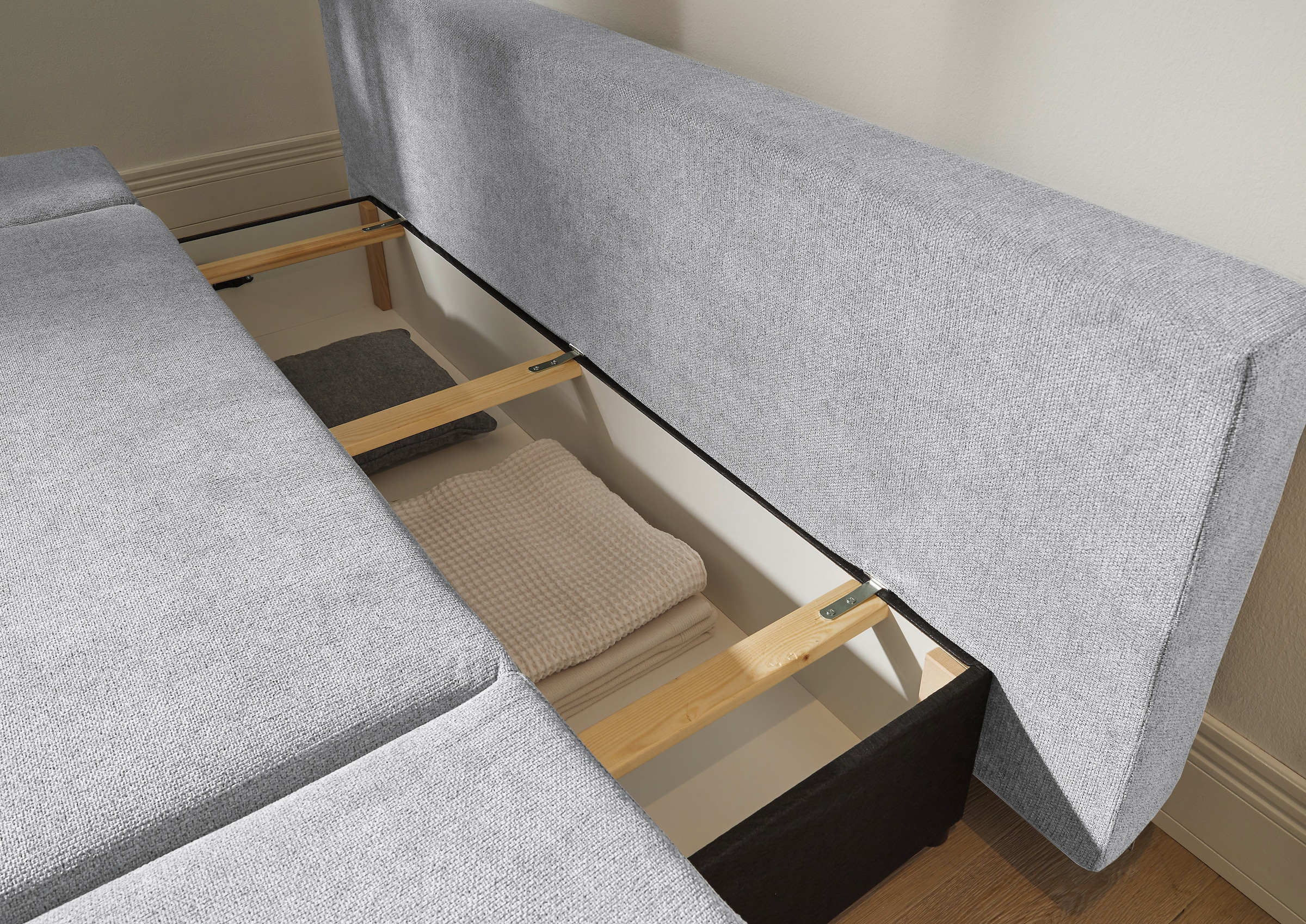 ED EXCITING DESIGN Schlafsofa »Sunny«, mit Bettkasten & Armteilverstellung