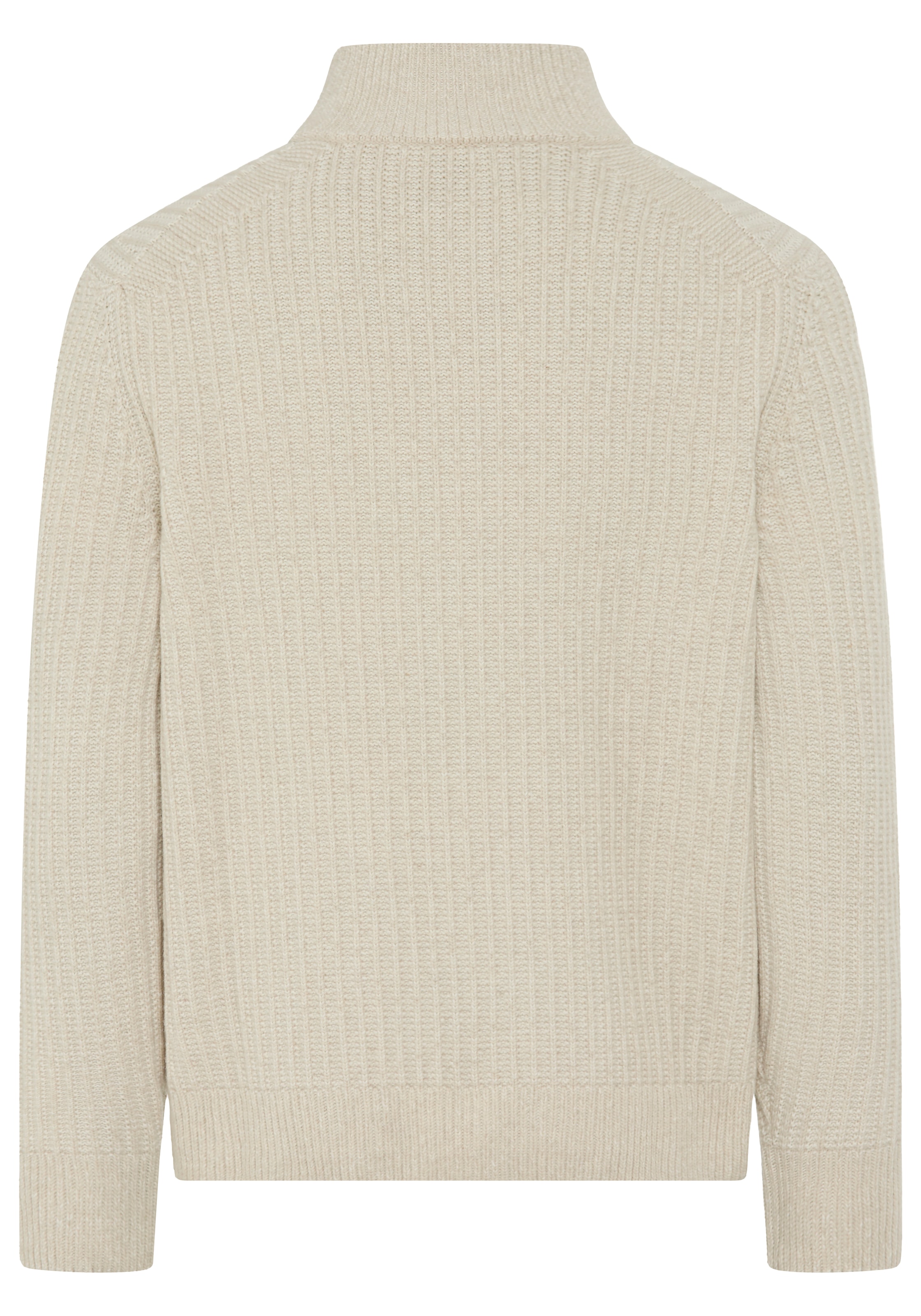 BOSS ORANGE Strickpullover »Kwinter« Troyer-Kragen, Rippstrick, relaxed fit
