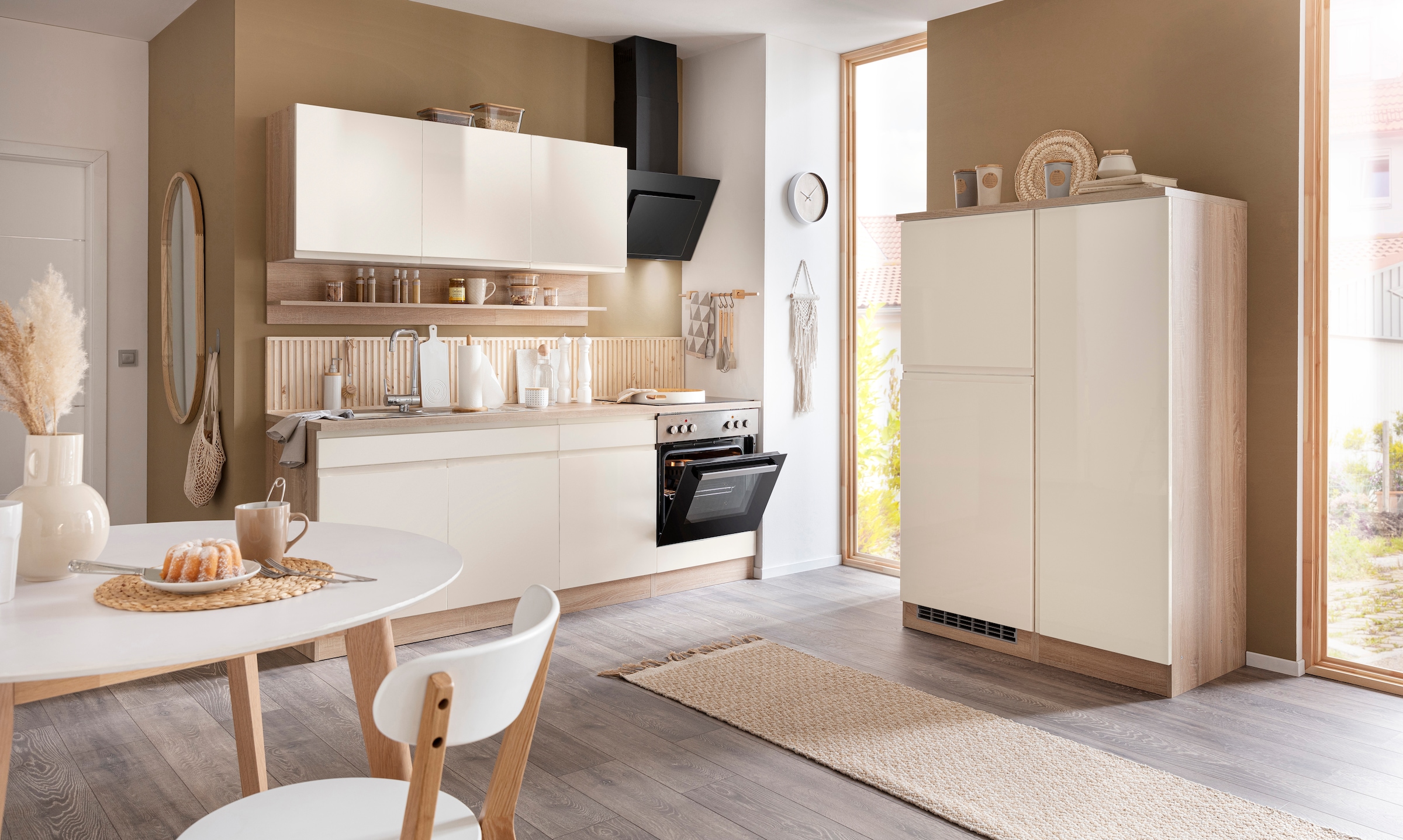 KOCHSTATION Küchenzeile »KS-Virginia« Breite 320 cm, wahlweise mit E-Geräten