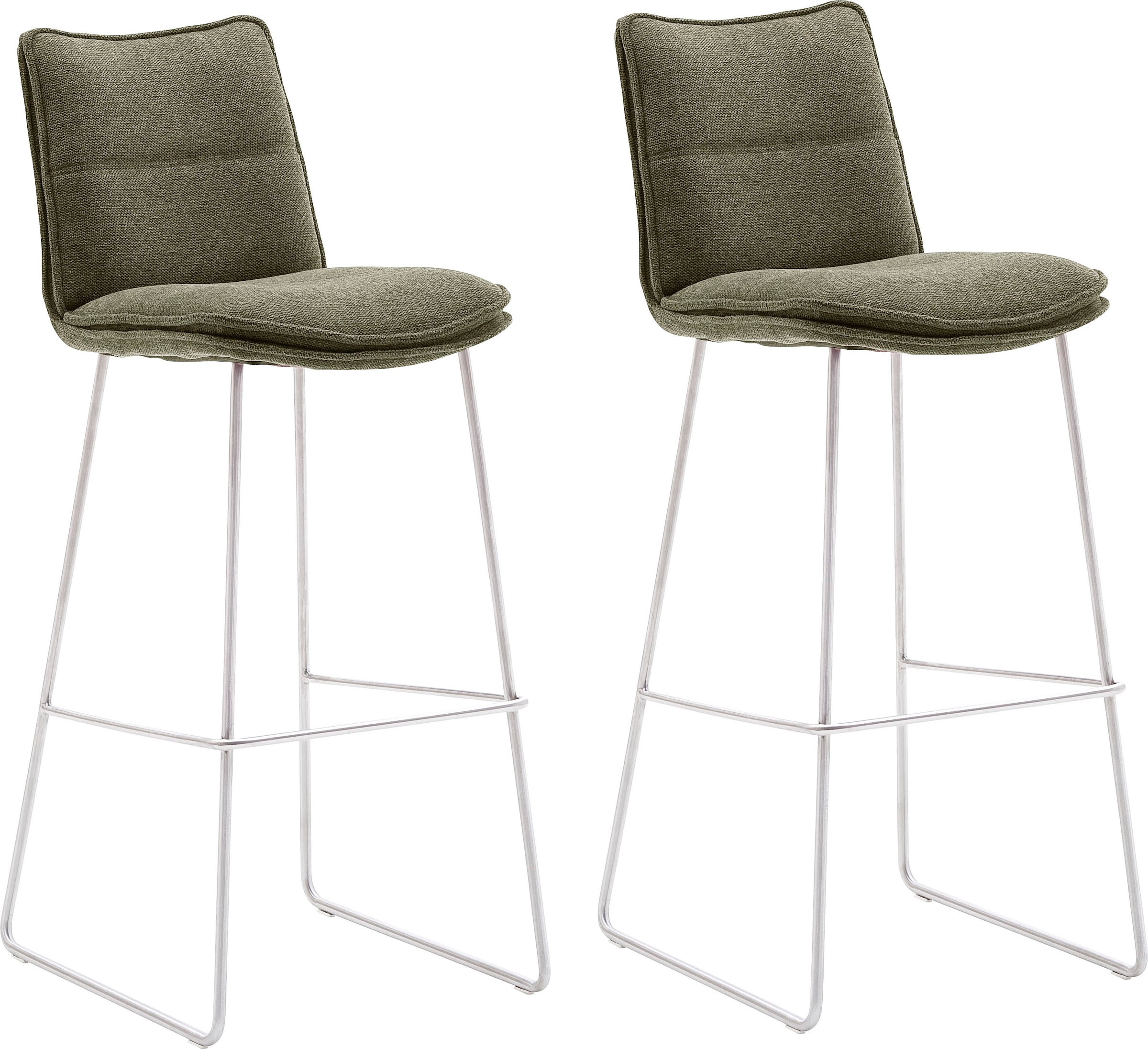 MCA furniture Barhocker »Hampton«, kaufen auf 180°drehbar 120 bis mit Raten (Set, 2 Barstuhl 2-er), Nivellierung, Kg St., belastbar